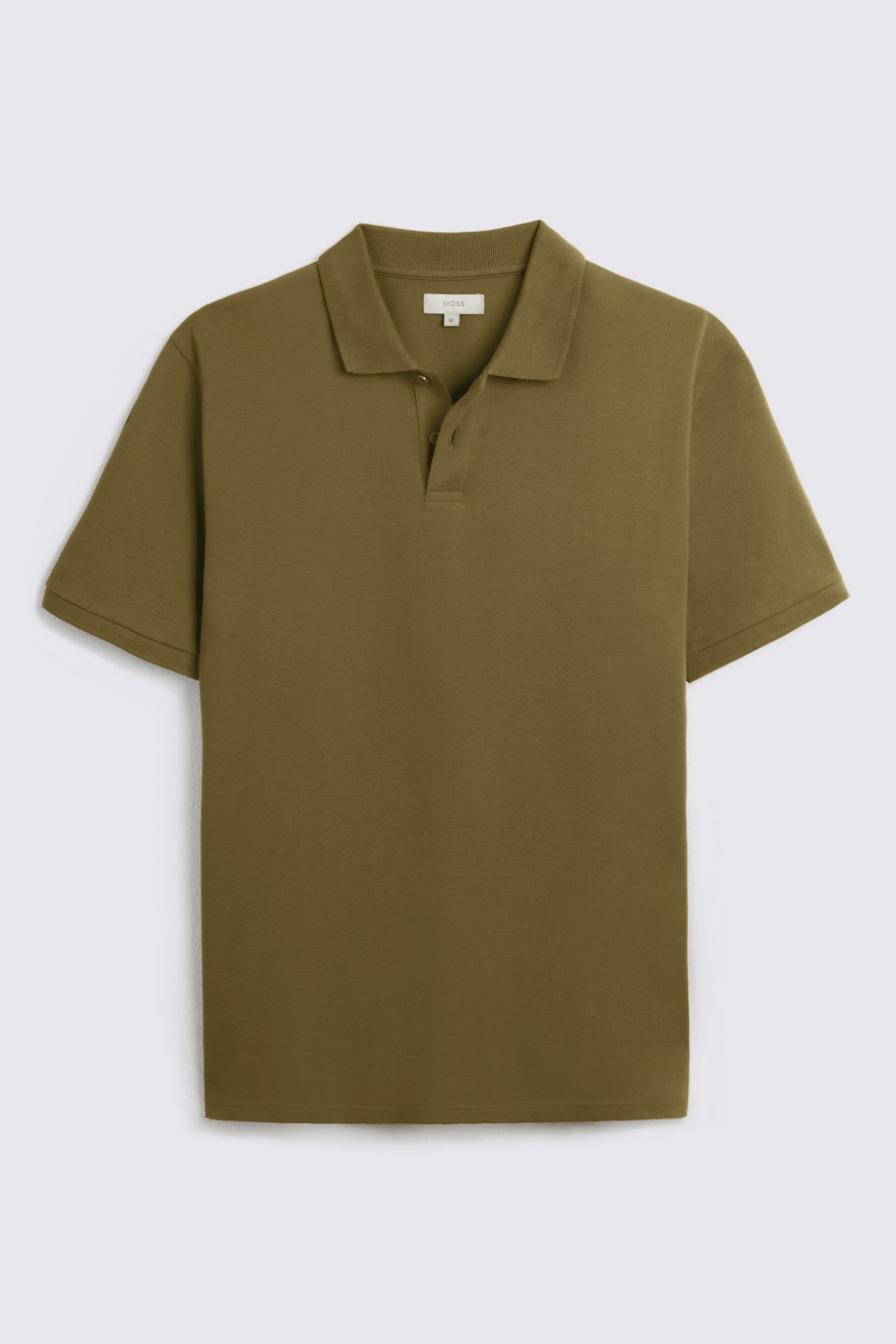 Olive Piqué Polo Shirt