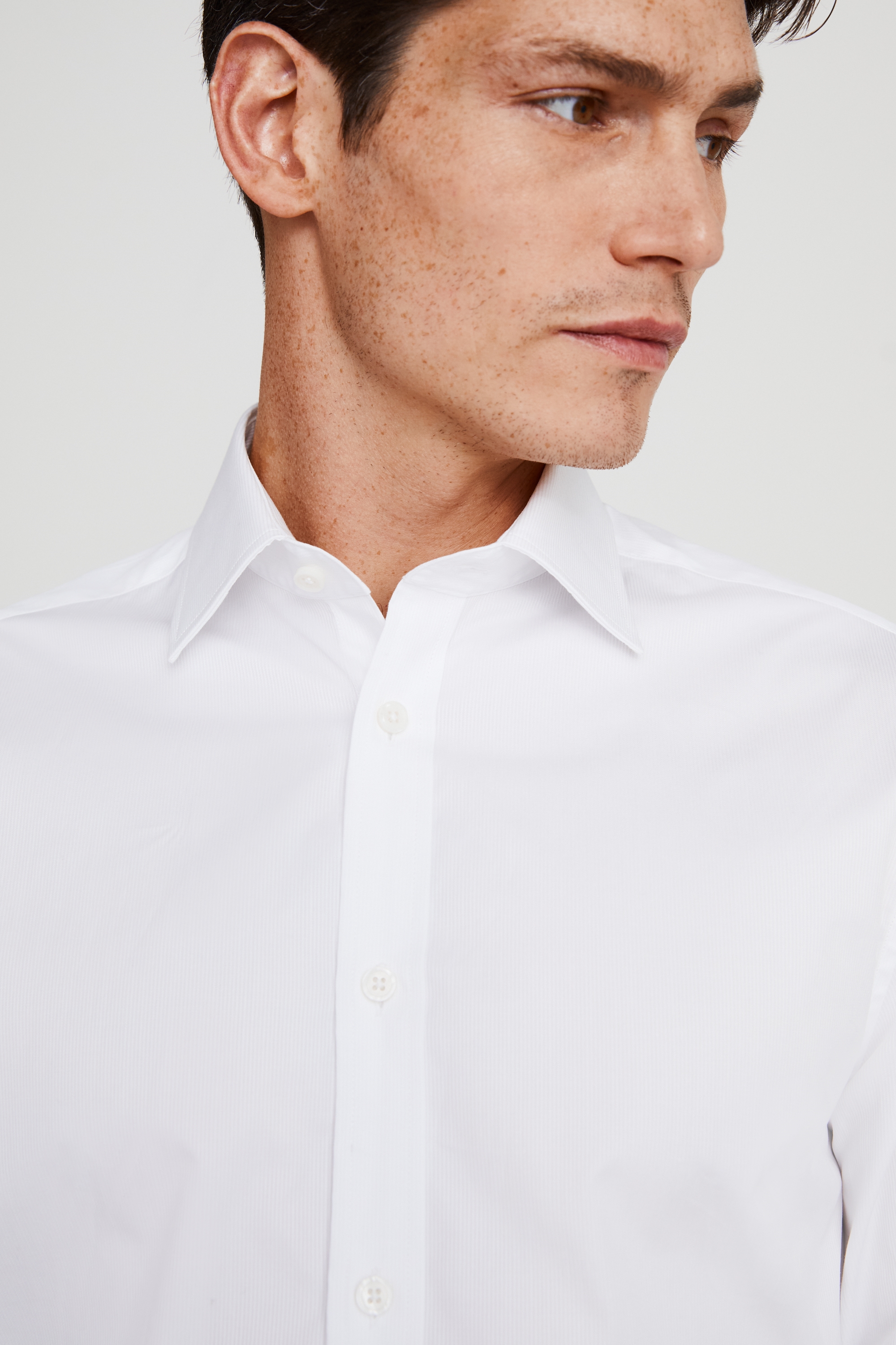 Tailored Fit White Stripe Shirt | Buy Online at Moss