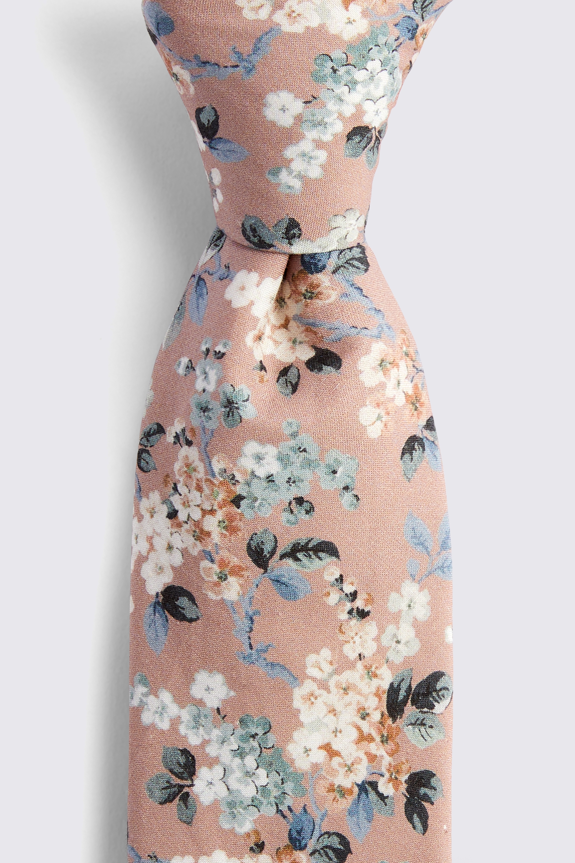 Dusty Pink Ditsy Floral Tie Made with Liberty Fabric