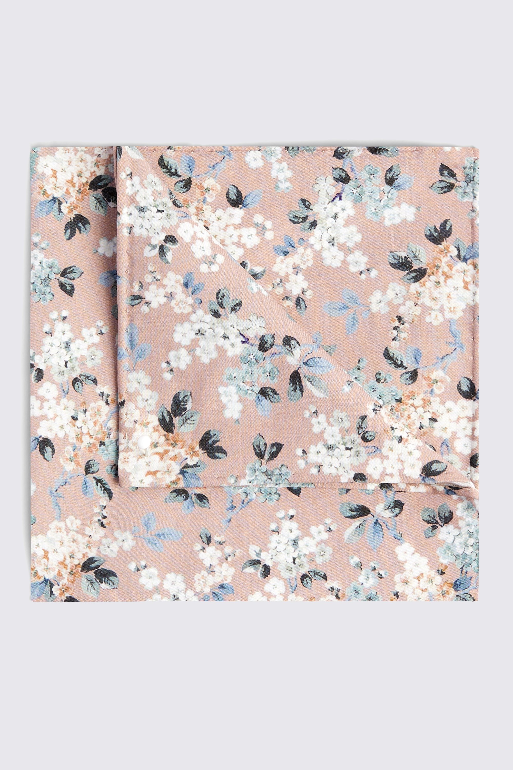Dusty Pink Ditsy Floral Pocket Square Made With Liberty Fabric
