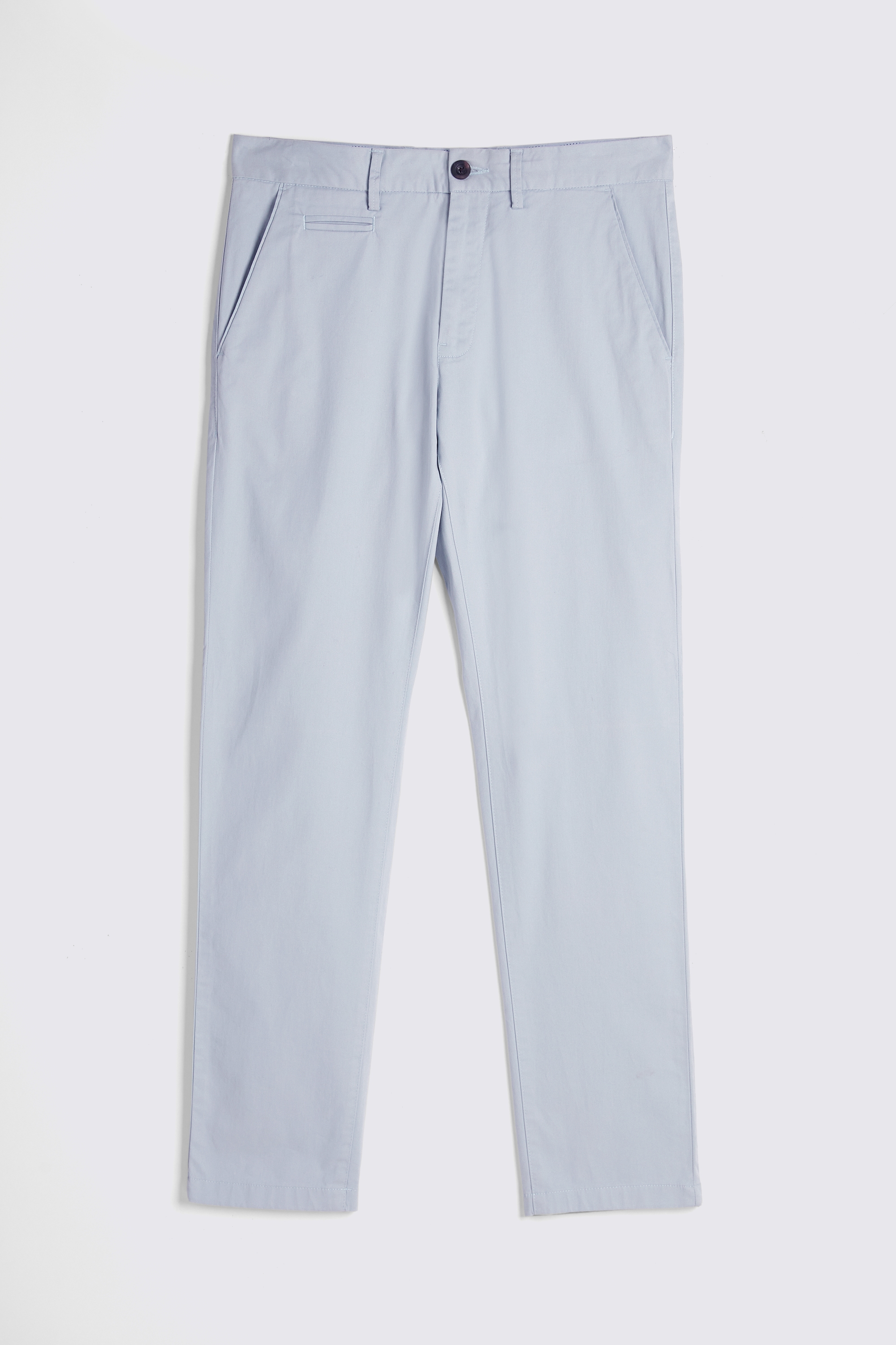Men's Blue Pleated Chino Trousers | Peter Christian