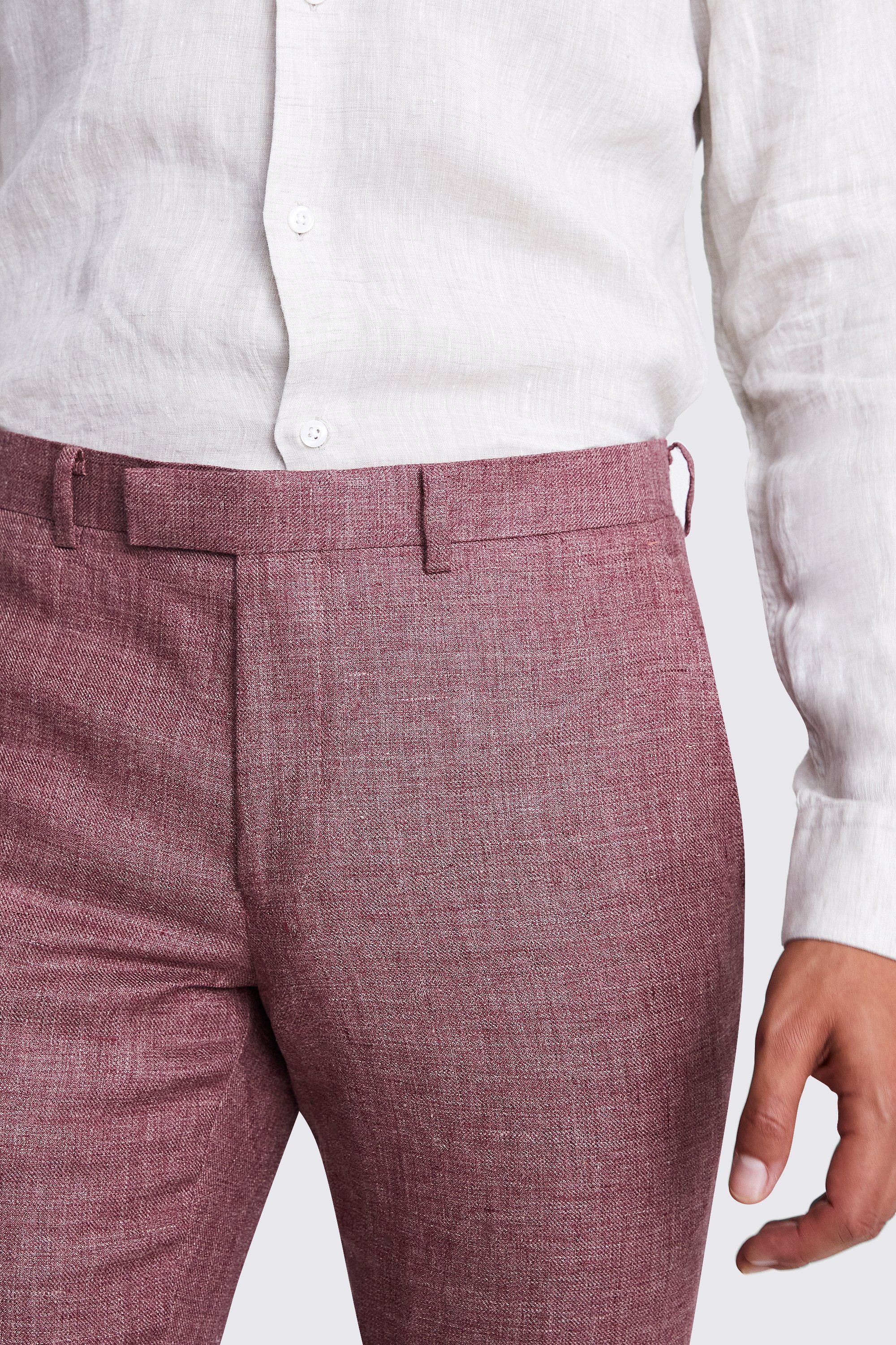Slim Fit Quartz Linen Trousers