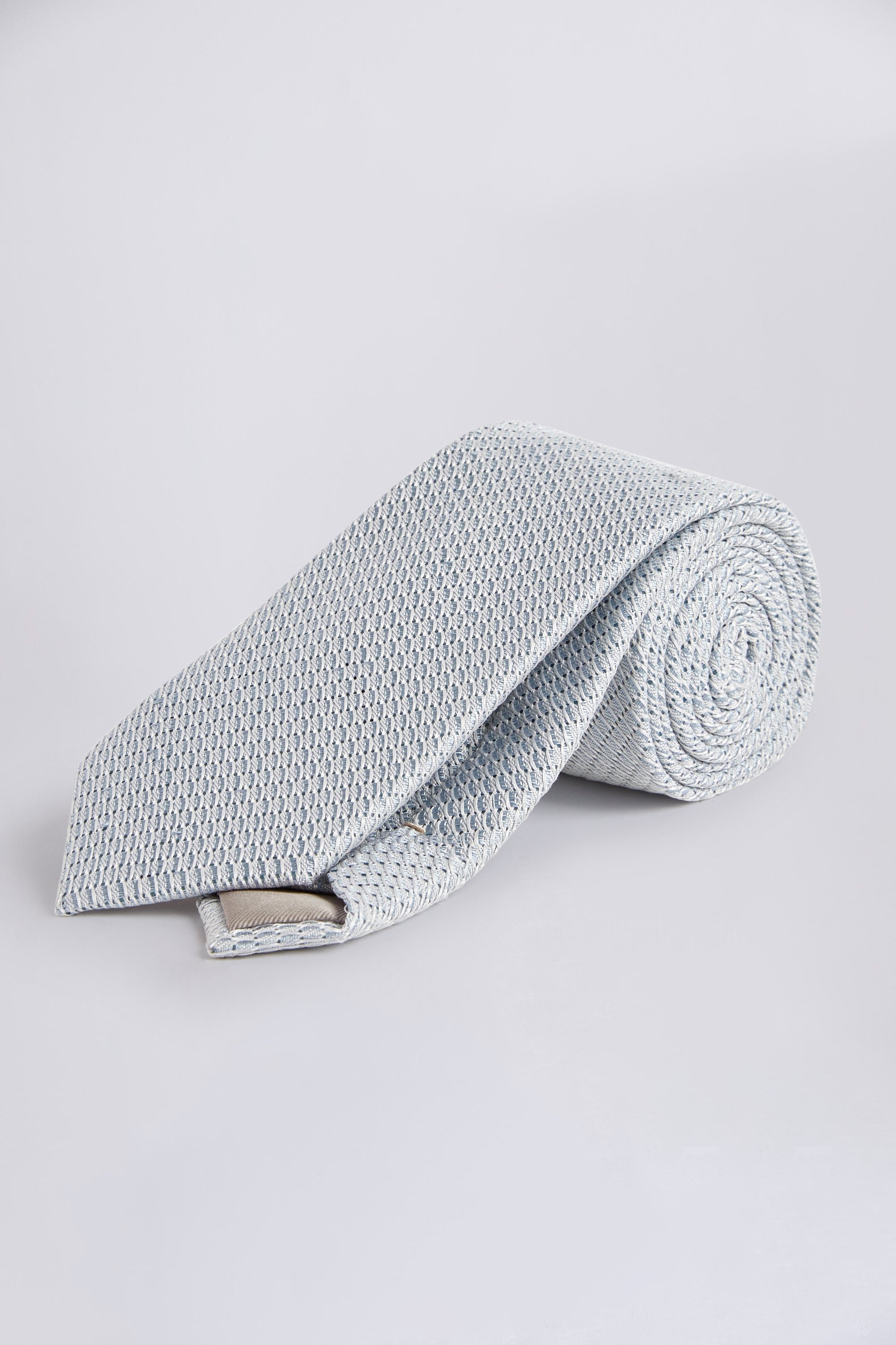 Sky Grenadine Silk Tie