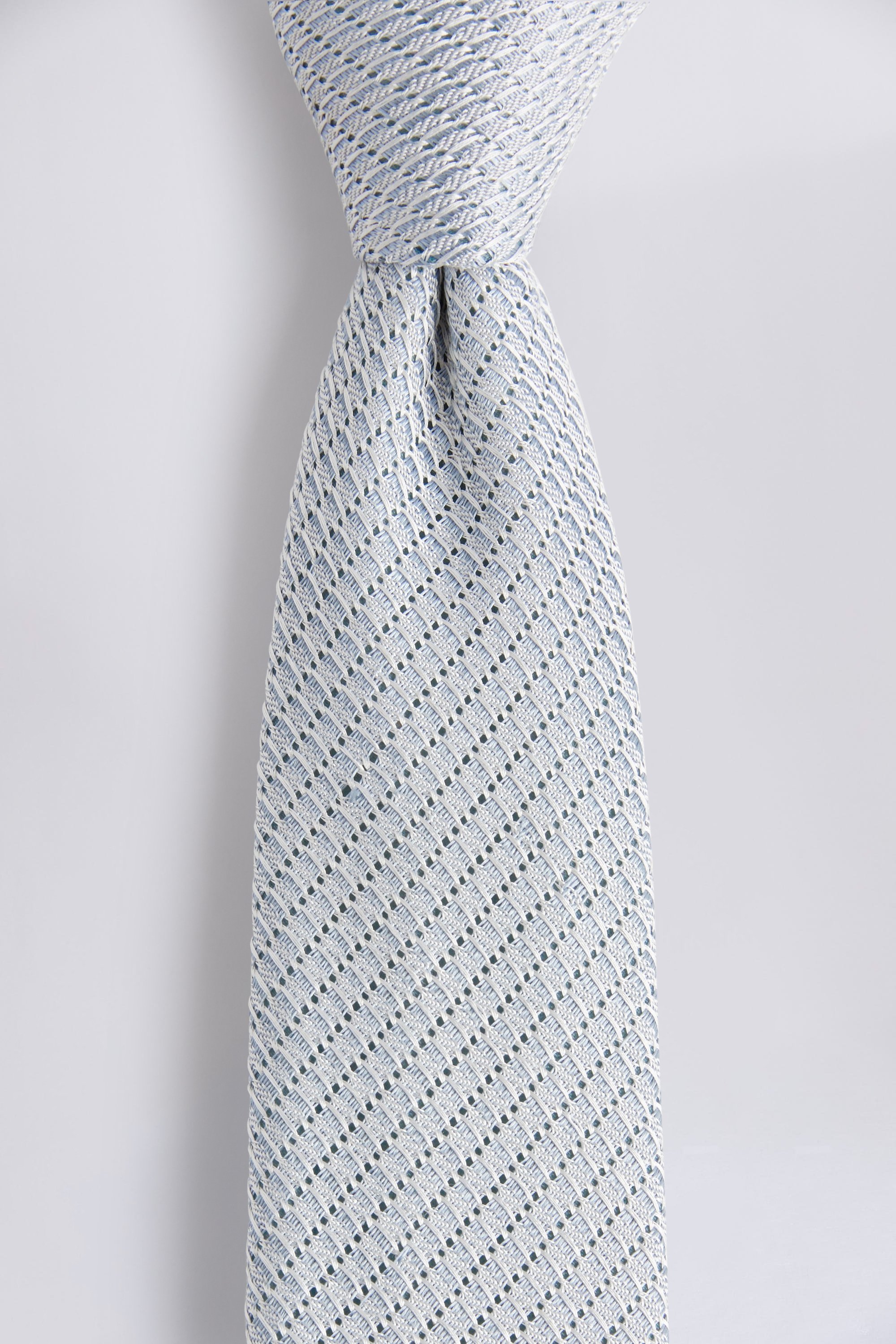 Sky Grenadine Silk Tie