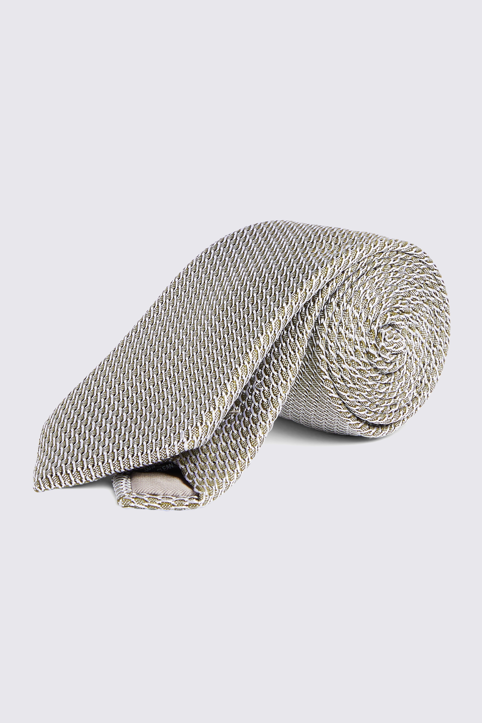 Sage Green Grenadine Silk Tie