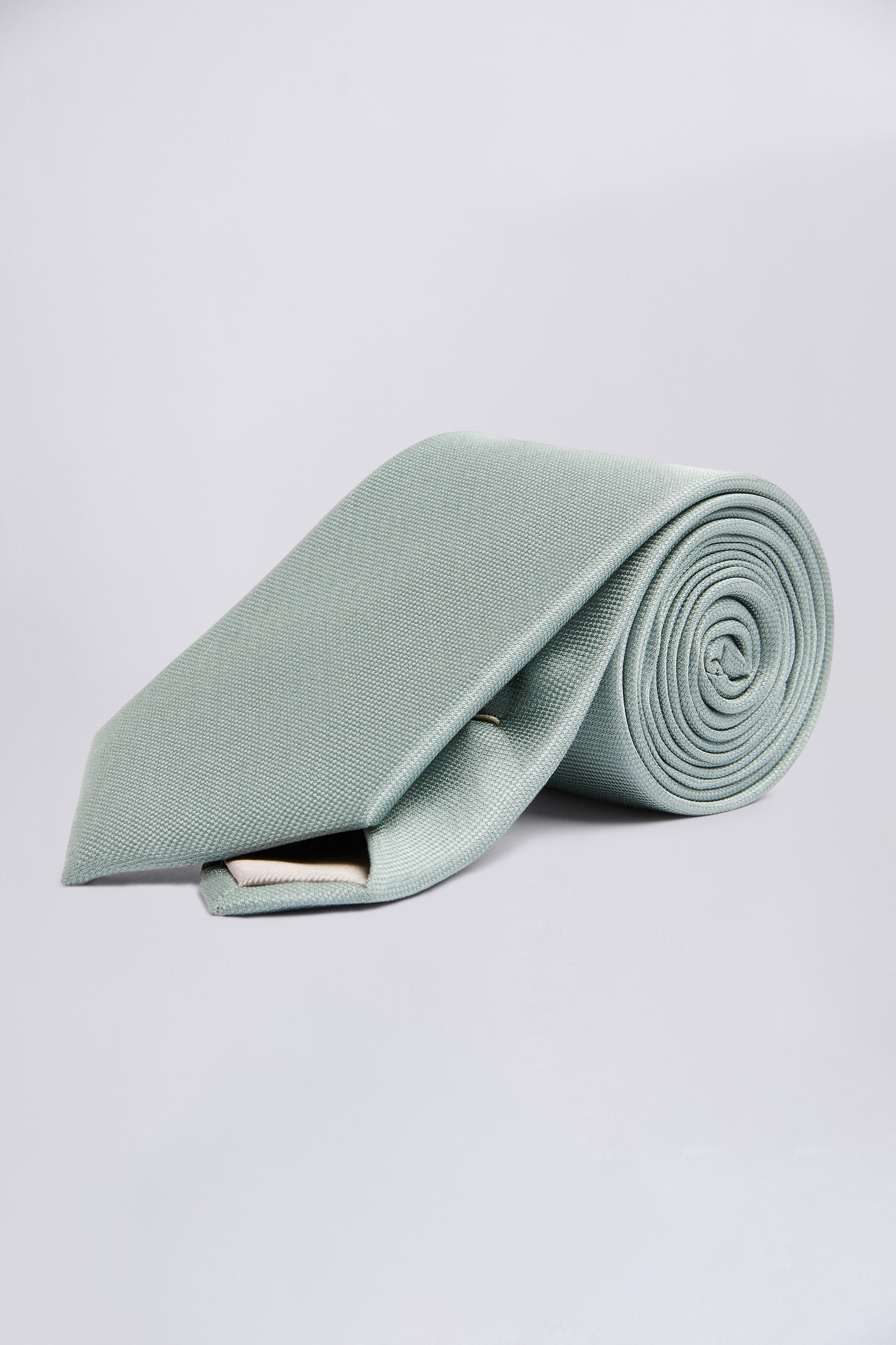 Sage Oxford Silk Tie