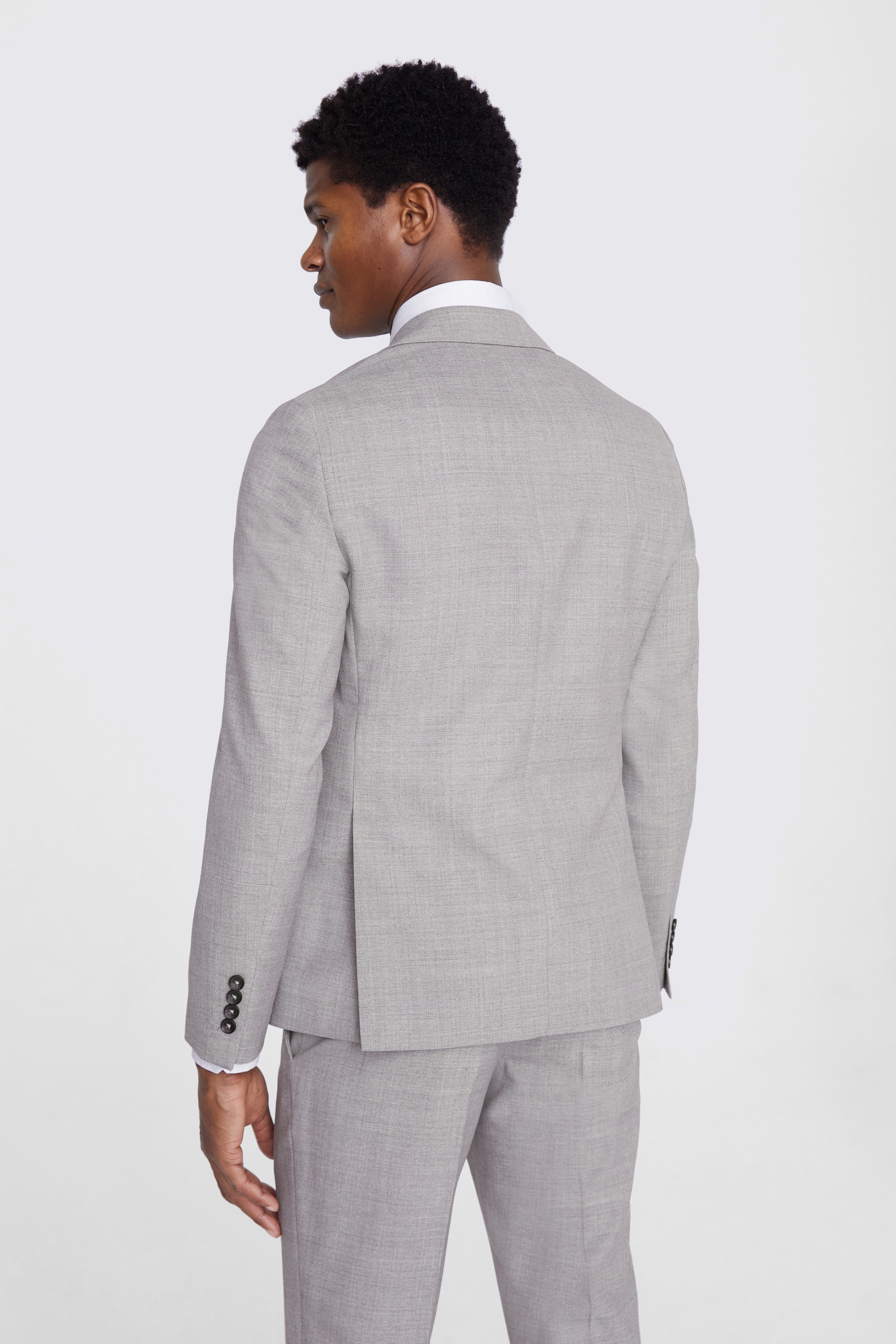 Italian Tailored Fit Neutral Half Lined Jacket | Buy Online at Moss