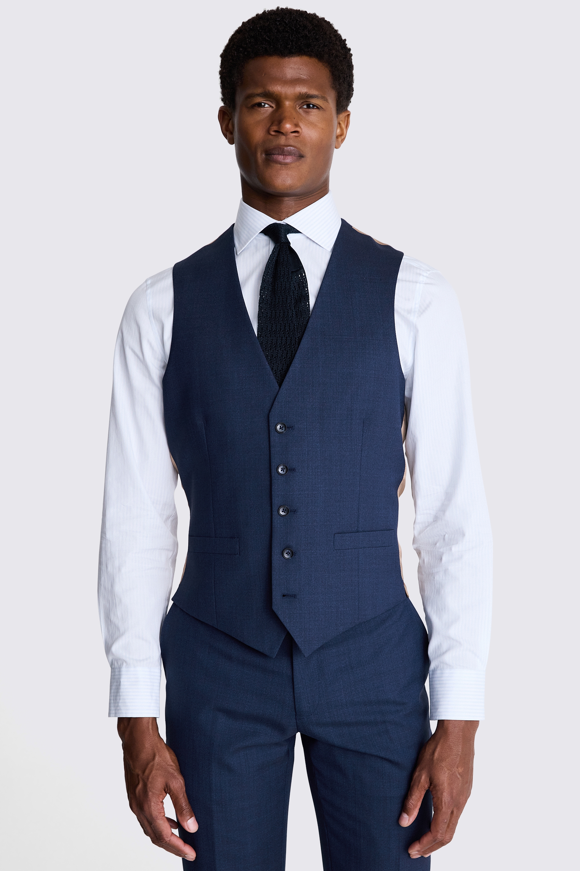 Italian Tailored Fit Blue Half Lined Suit