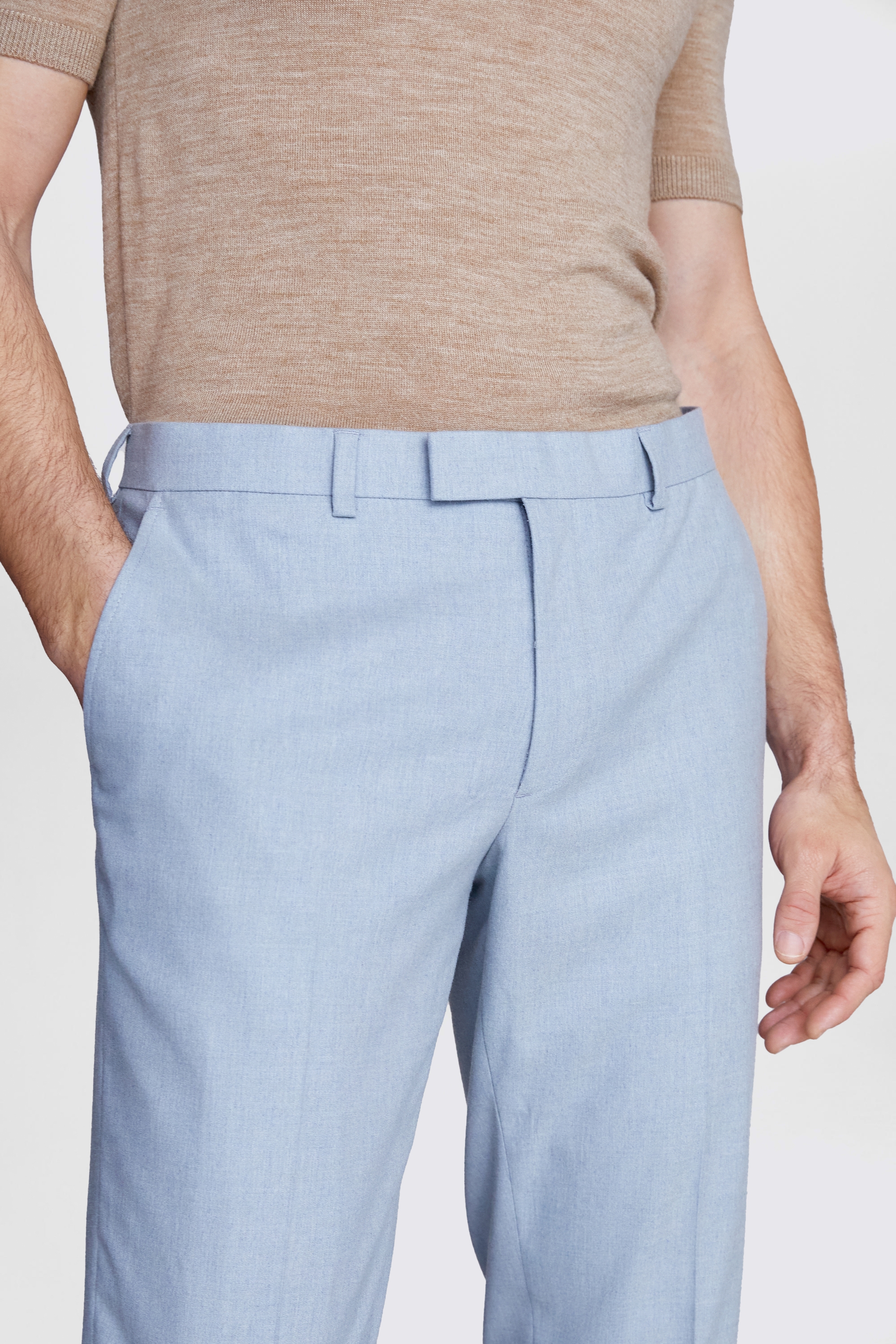 Slim Fit Aqua Trousers | Buy Online at Moss