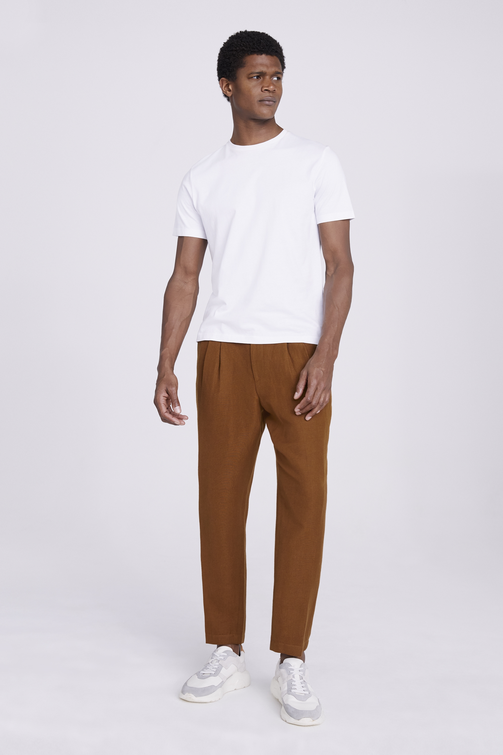 Casual Rust Carrot Trousers | Buy Online at Moss