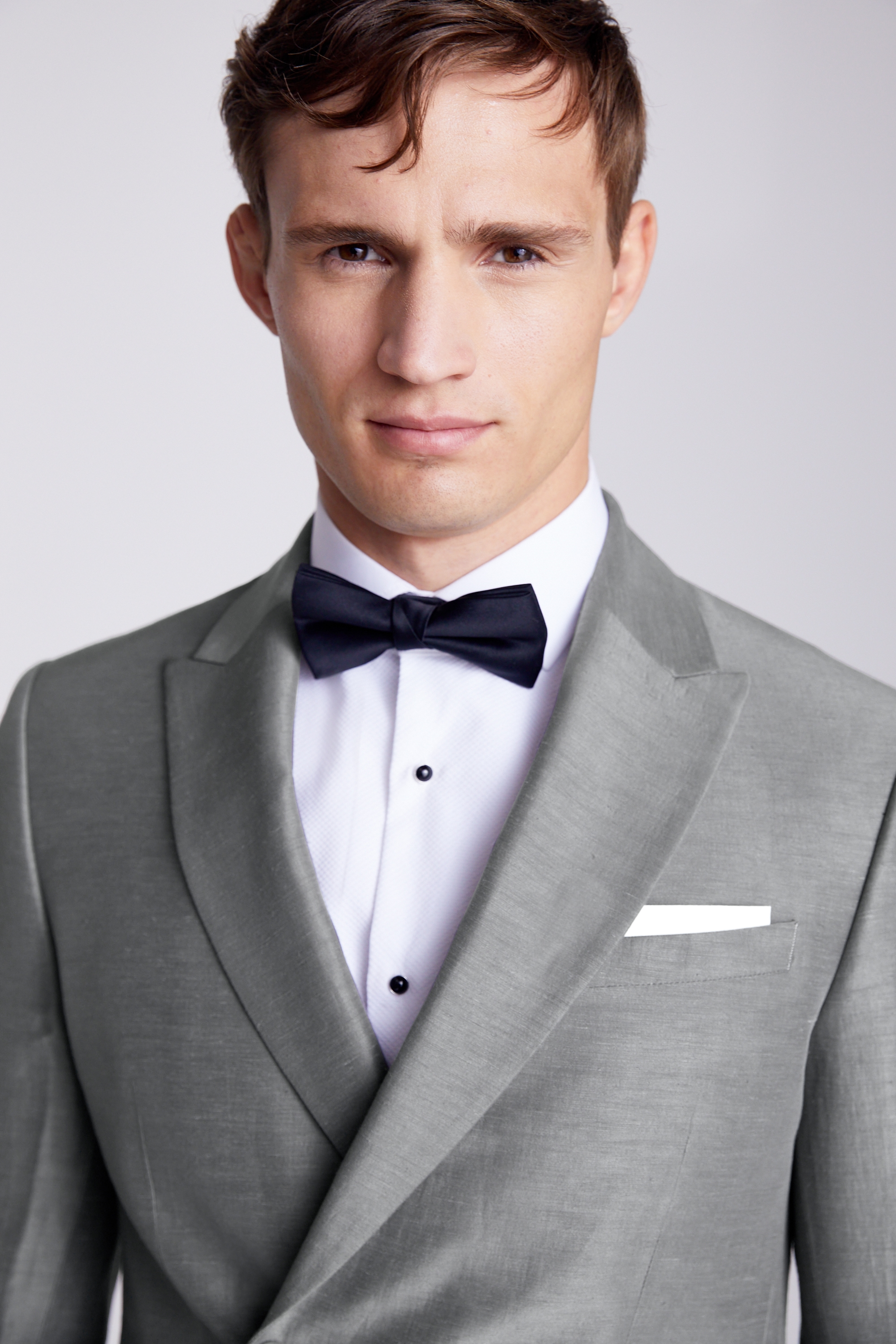 Slim Fit Grey Slub Jacket