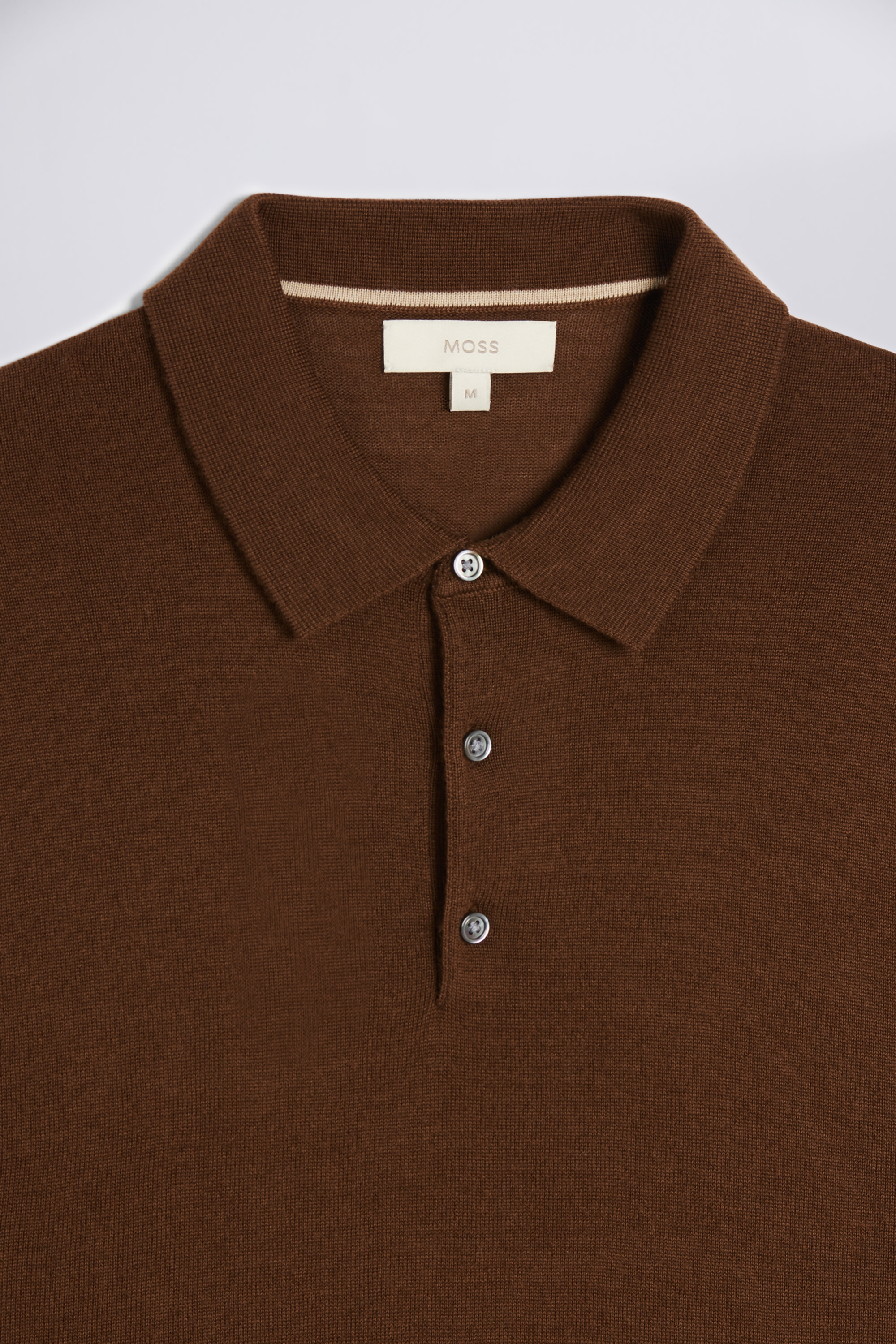 Chestnut Merino Polo Shirt