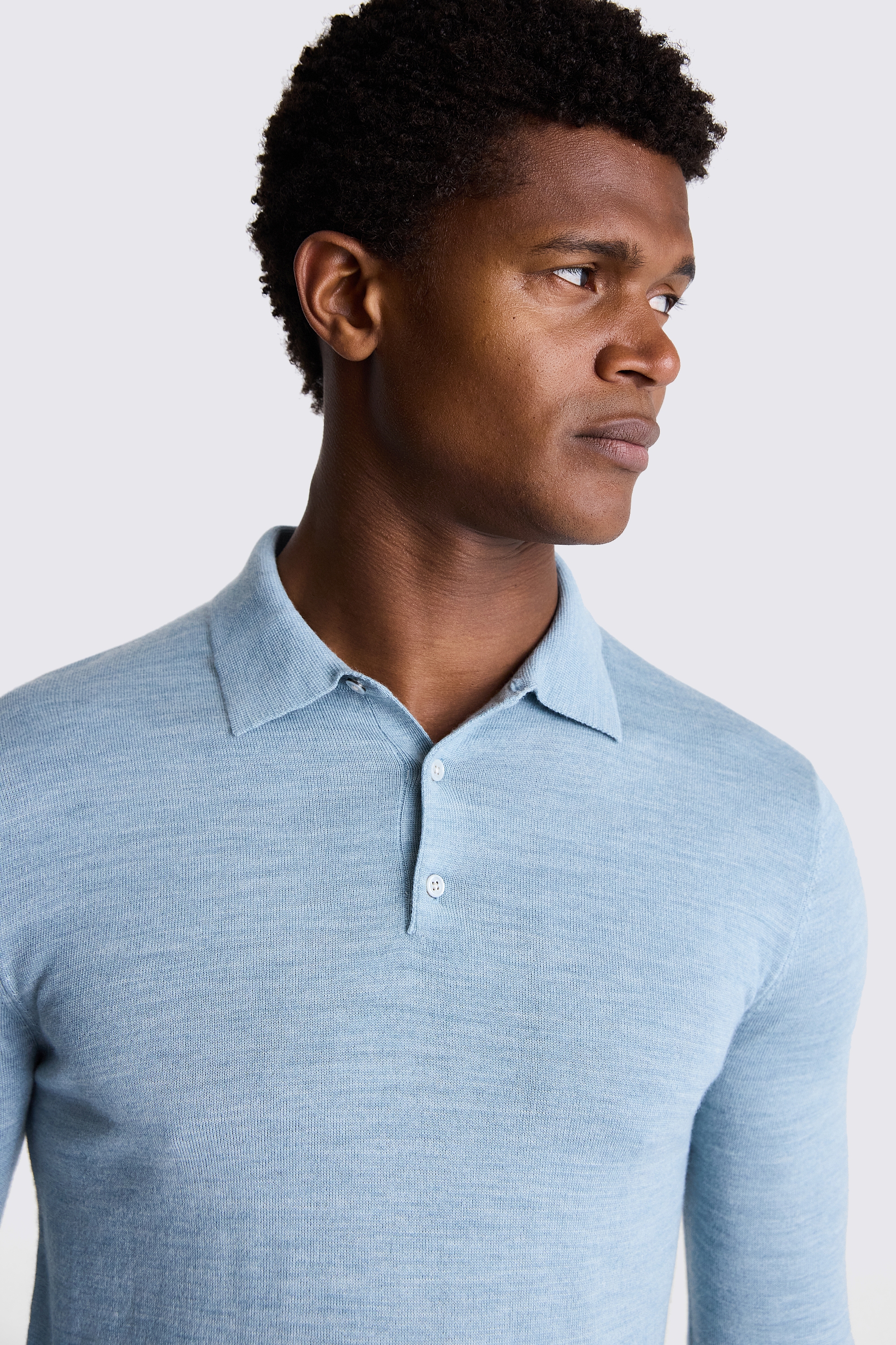 Merino polo shirt best sale