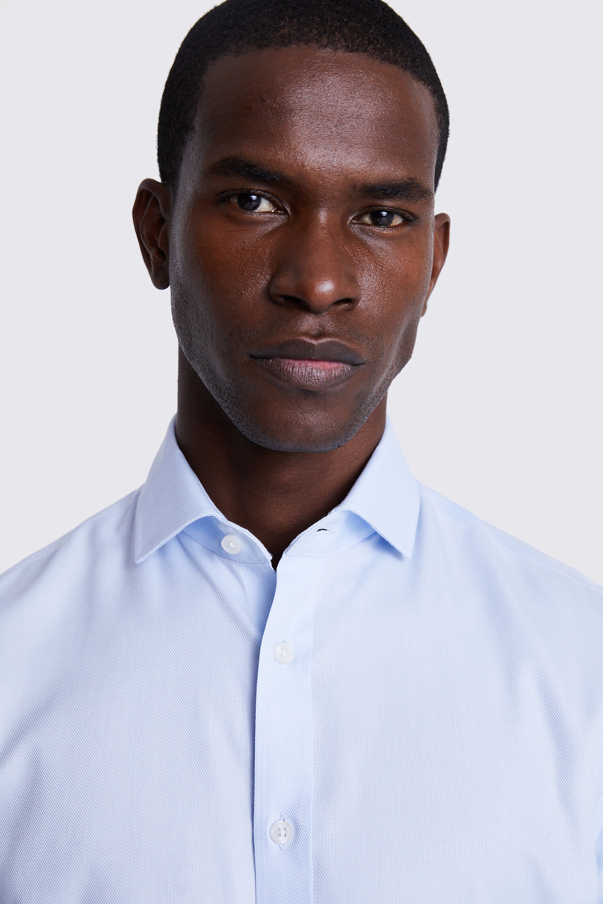 Tailored Fit Sky Royal Oxford Non-Iron Shirt