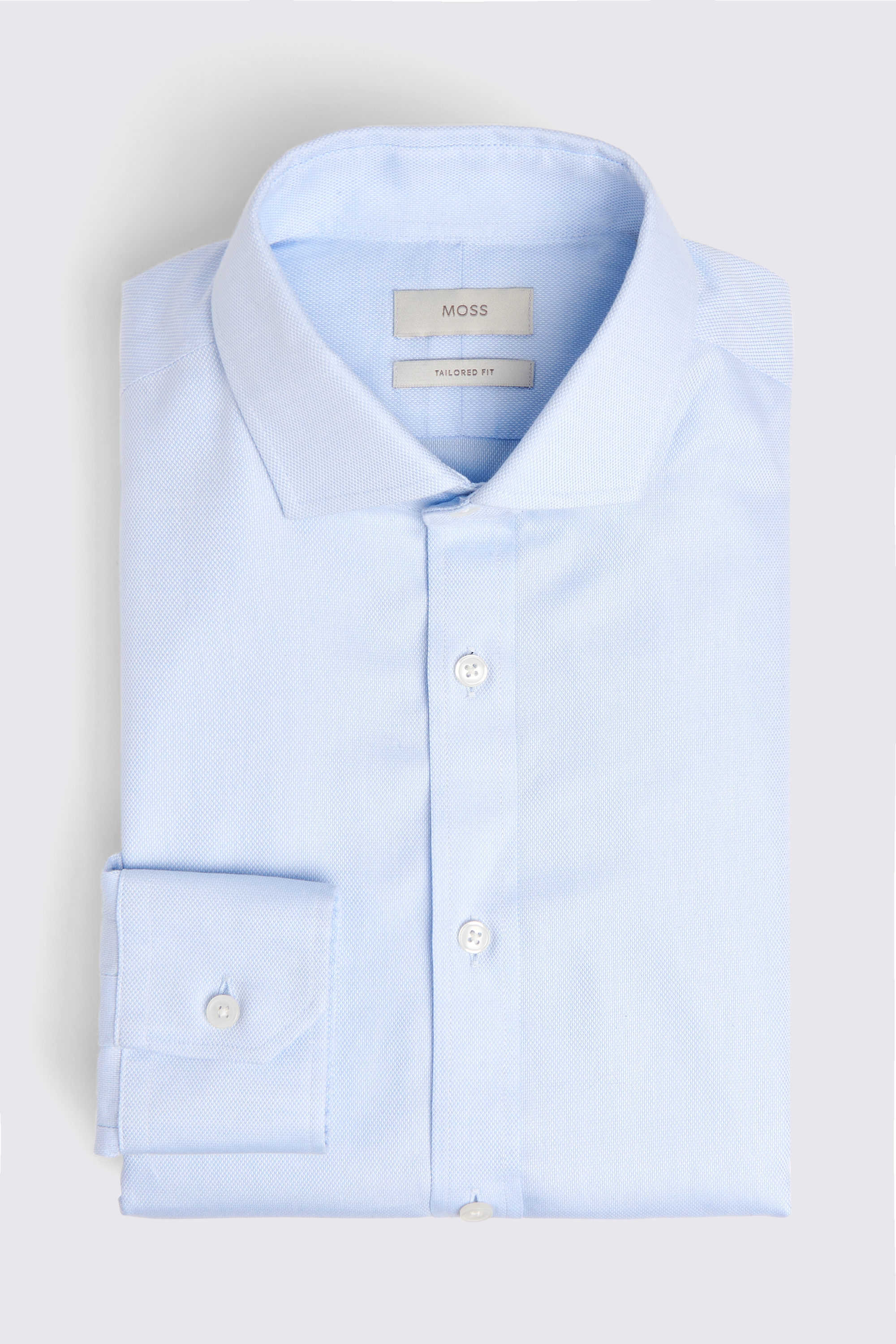 Tailored Fit Sky Royal Oxford Non-Iron Shirt