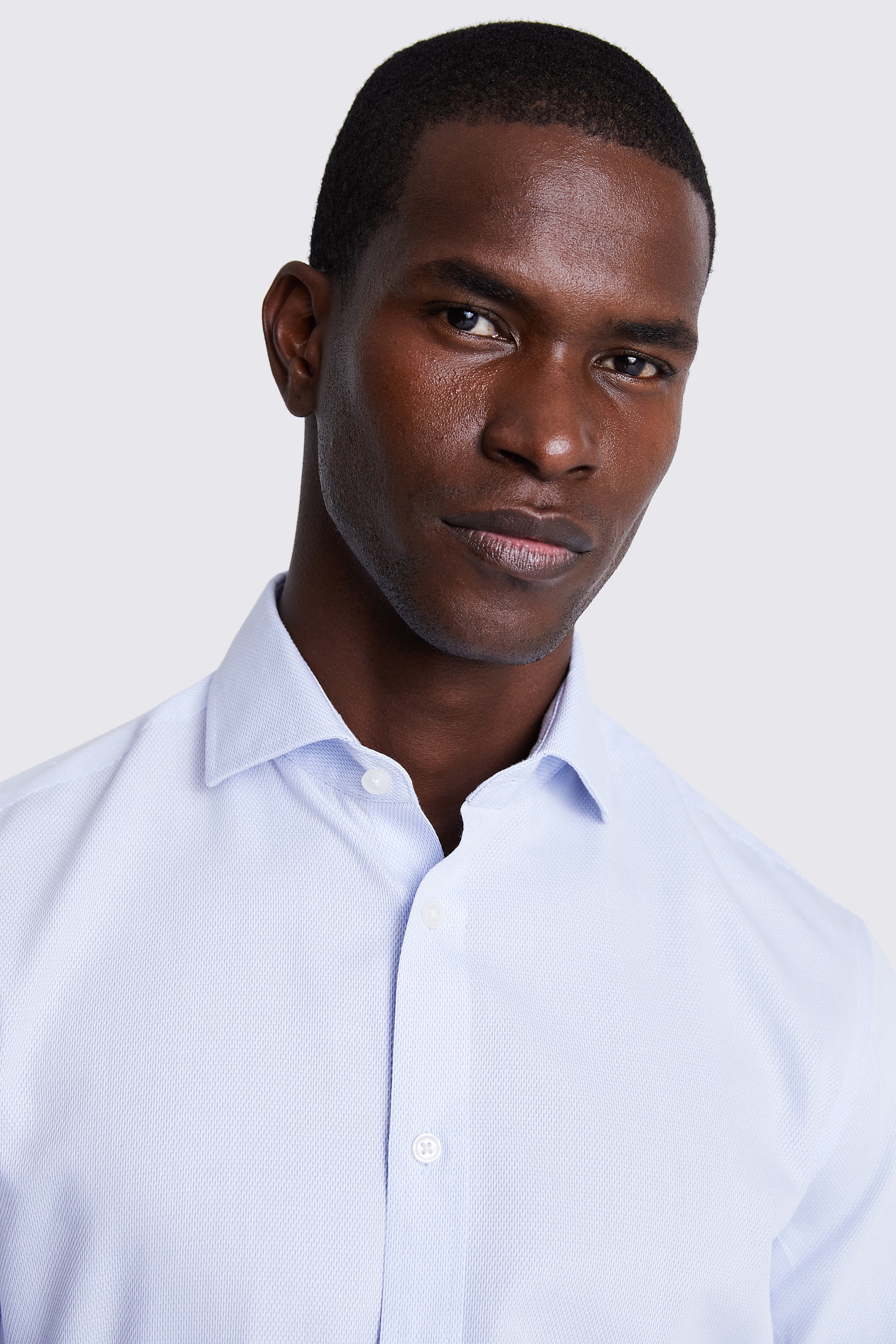 Tailored Fit Sky Dobby Non-Iron Shirt