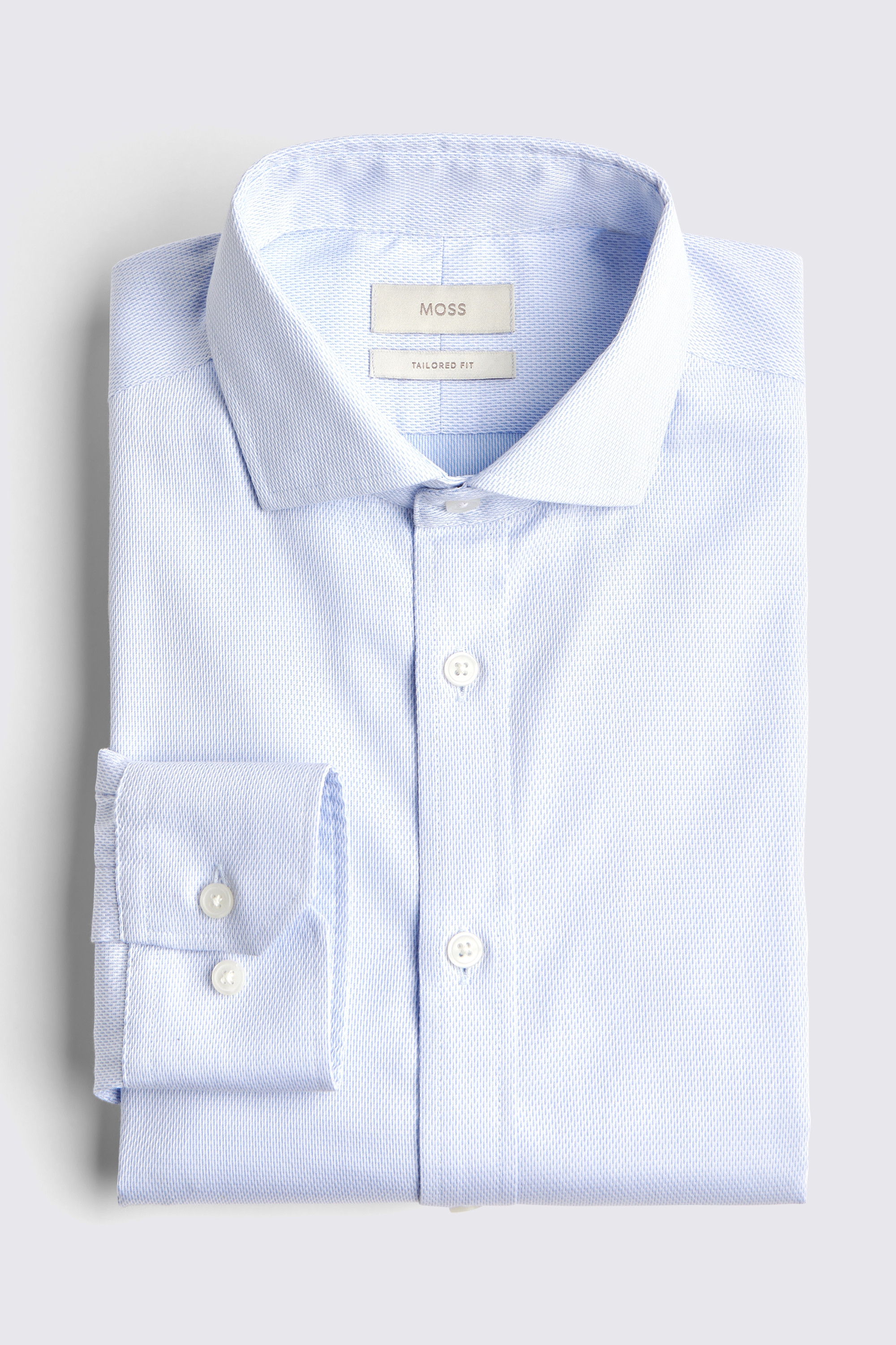 Tailored Fit Sky Dobby Non-Iron Shirt