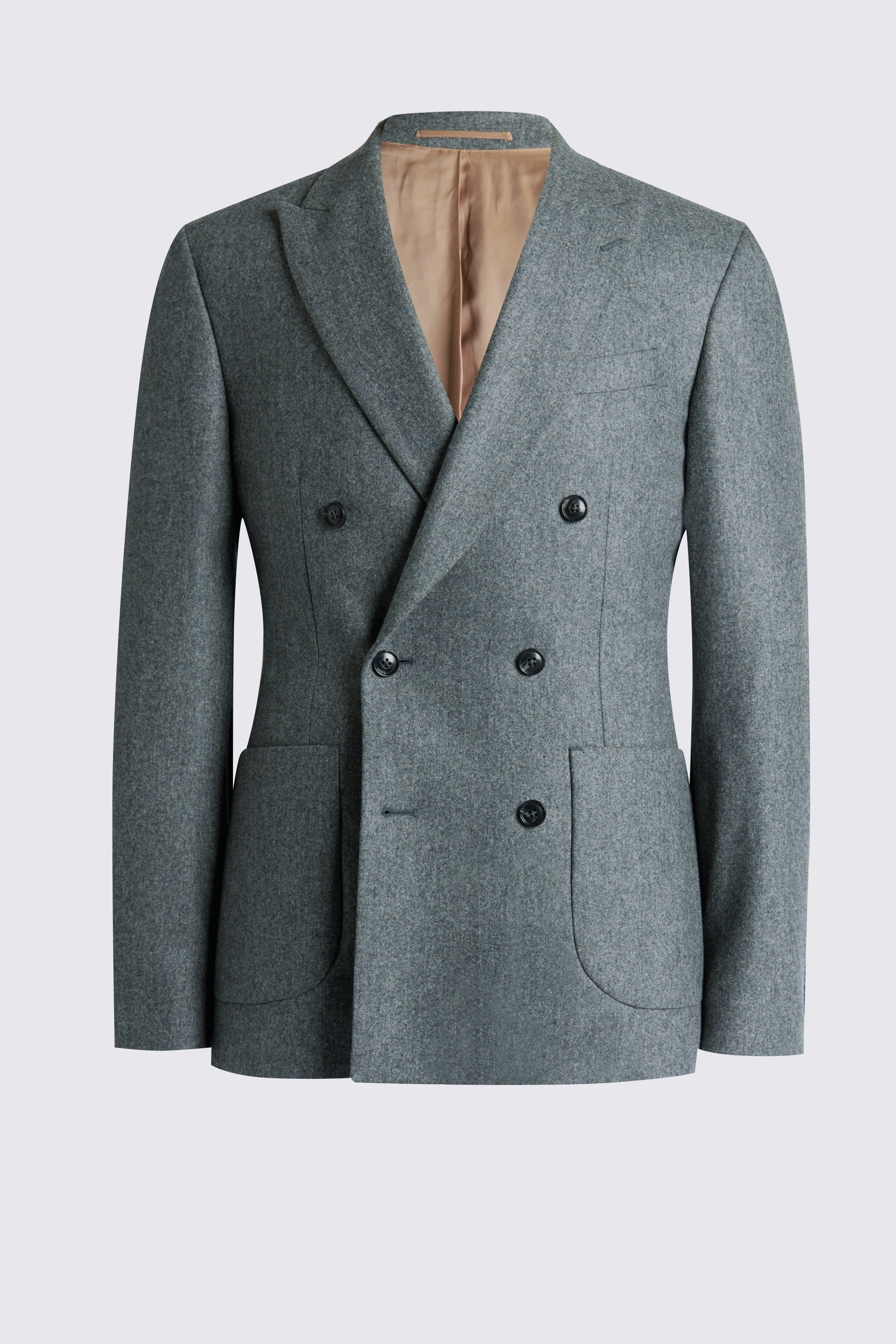 Italian Tailored Fit Sage Flannel Jacket