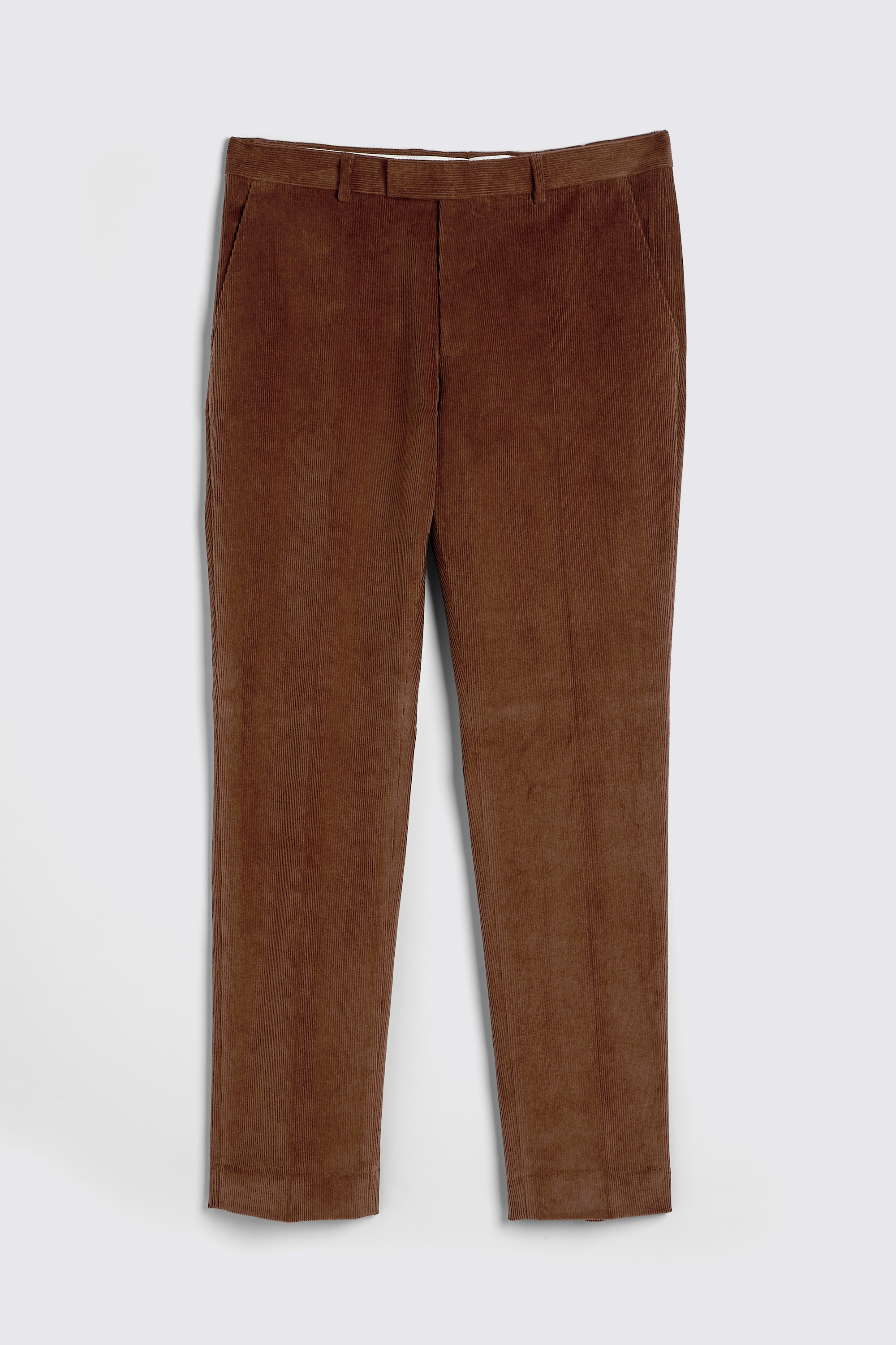 Tailored Fit Copper Corduroy Trousers