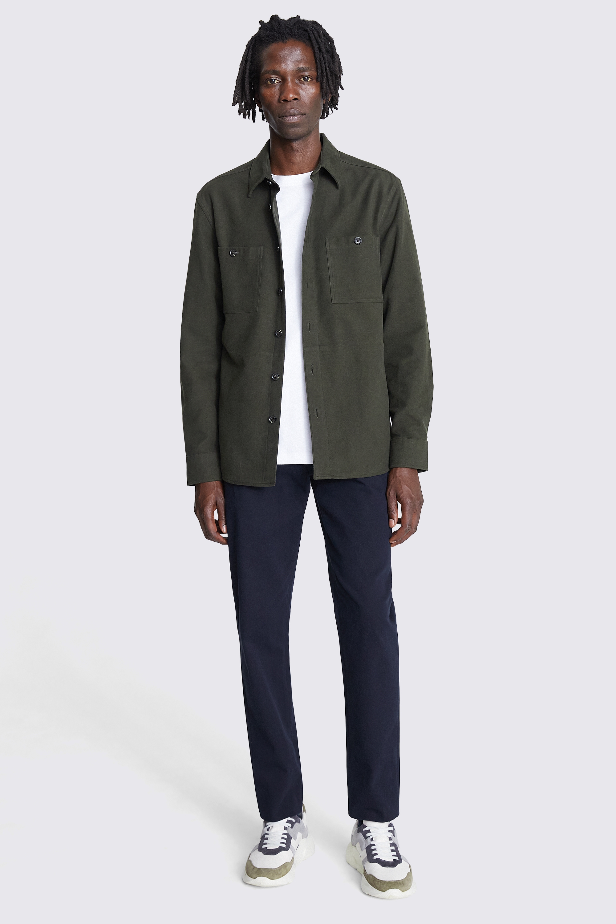 khaki green overshirt