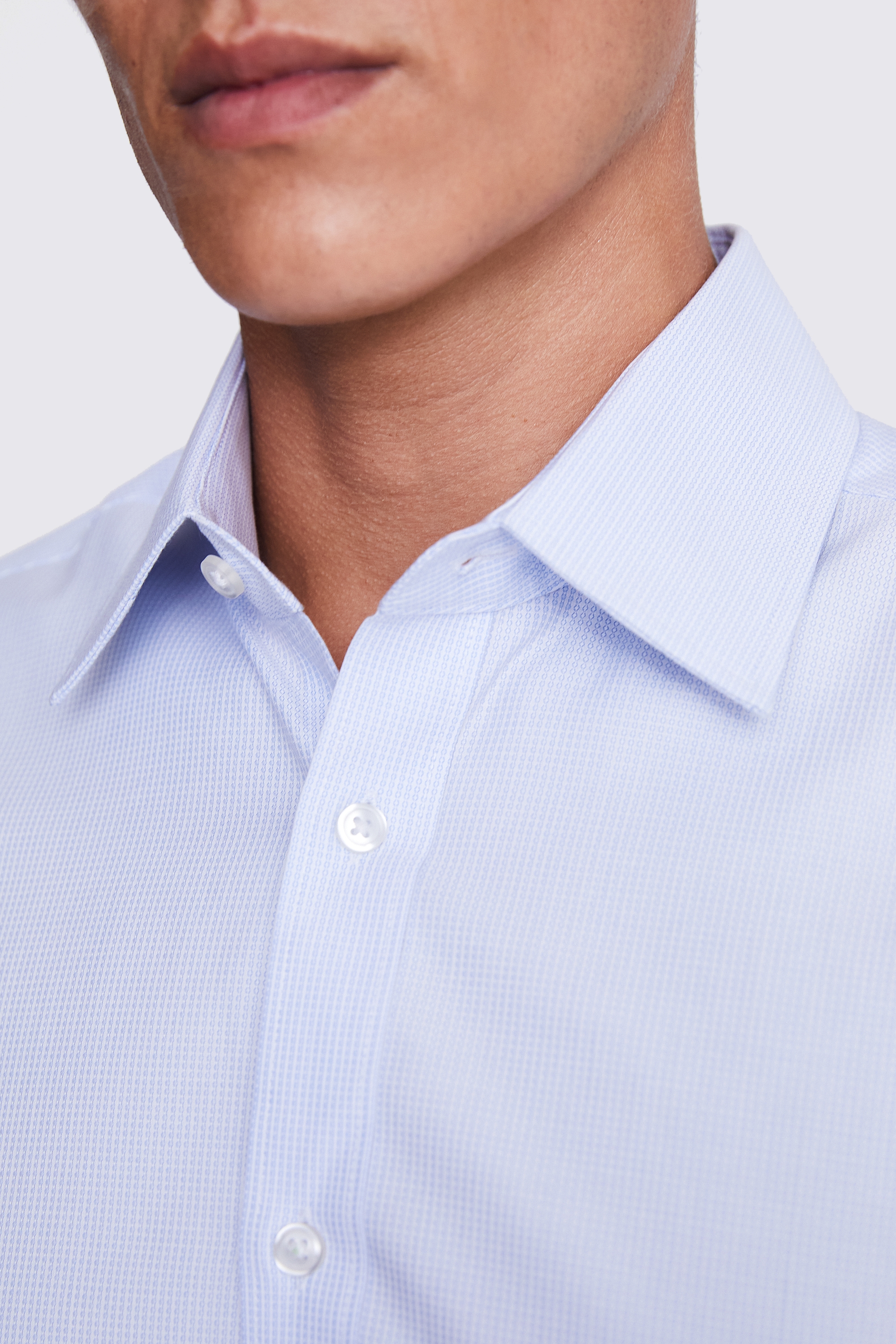 Tailored Fit Sky Dobby Shirt | Buy Online at Moss