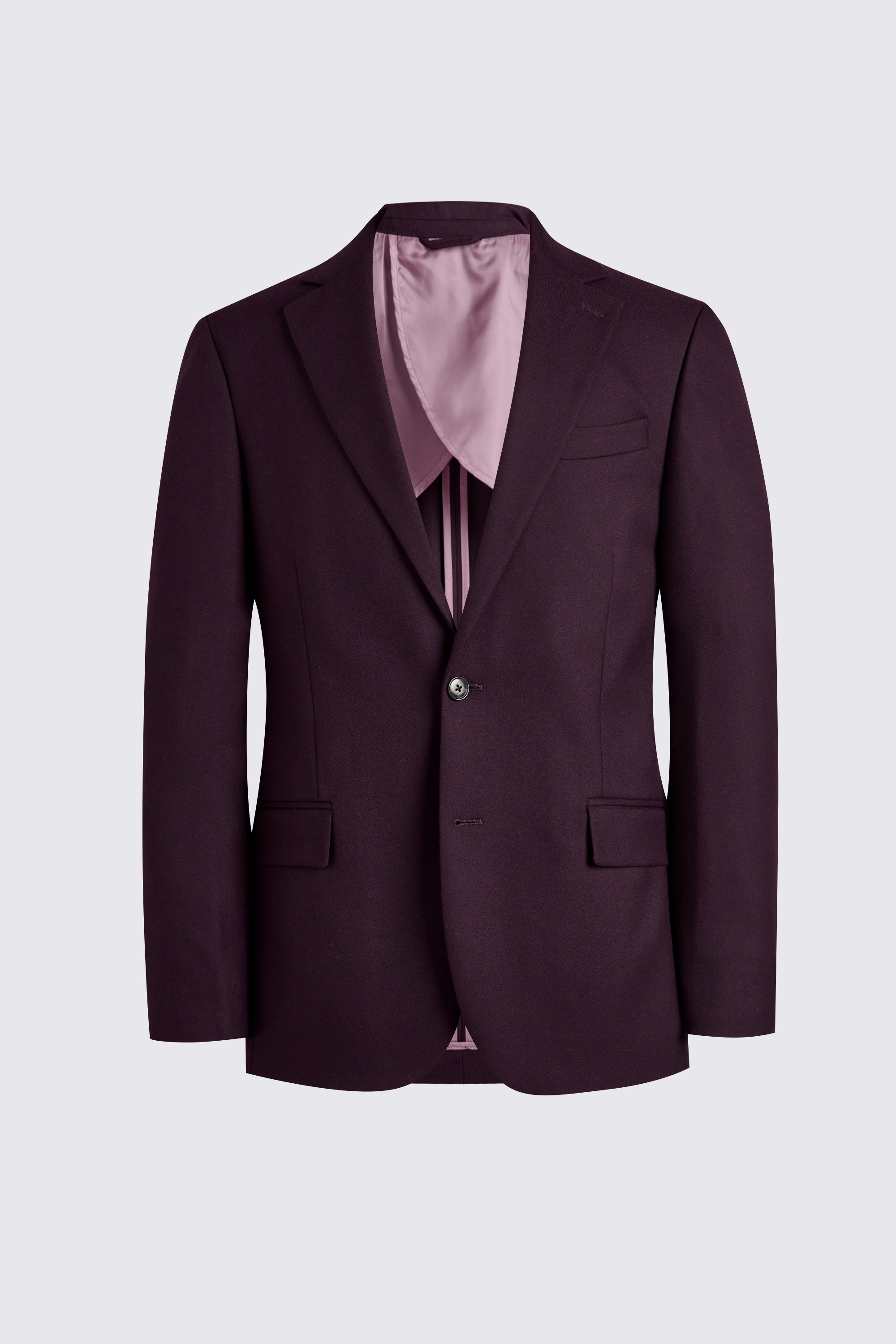Tailored Fit Claret Flannel Jacket