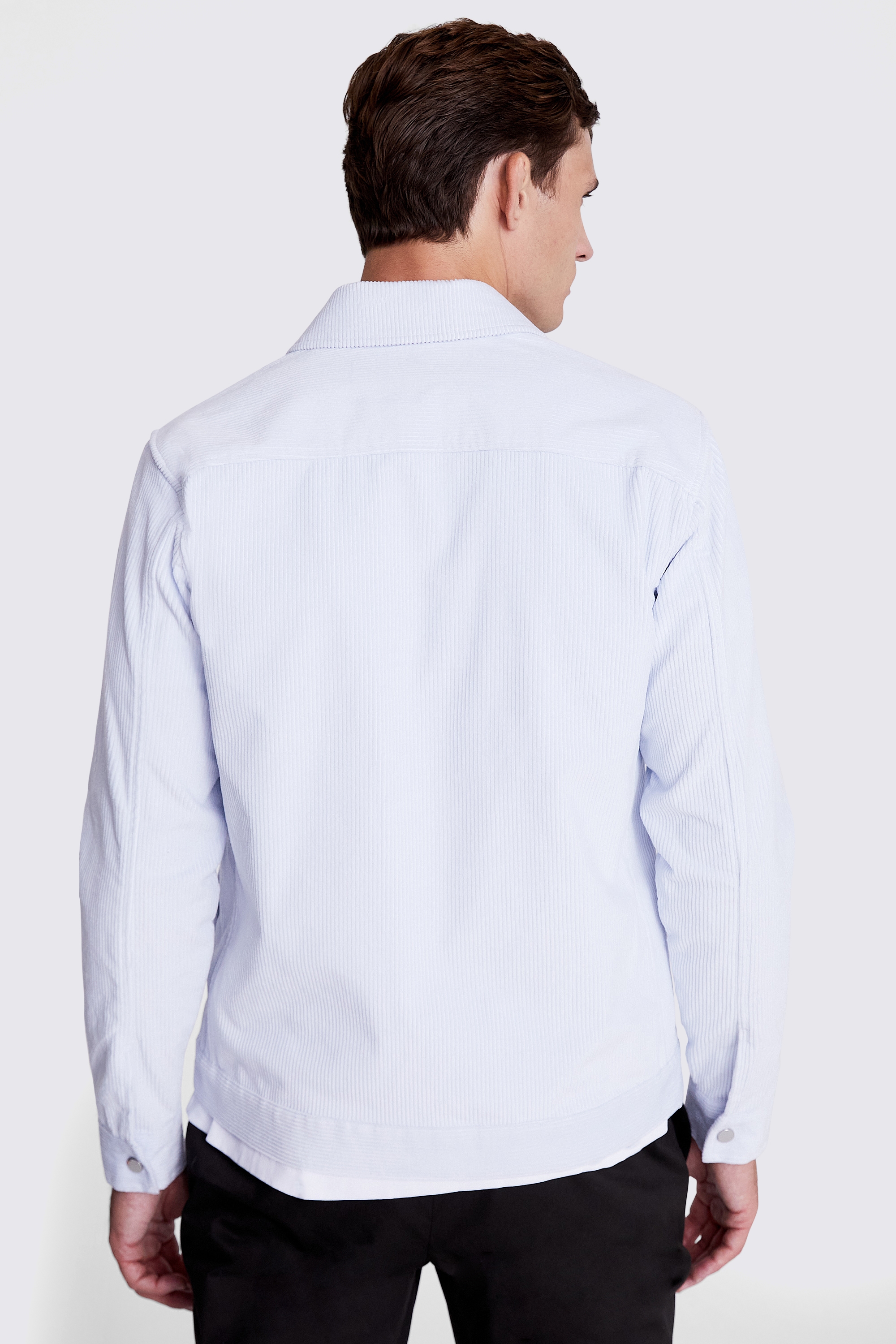 Light Blue Corduroy Trucker Jacket