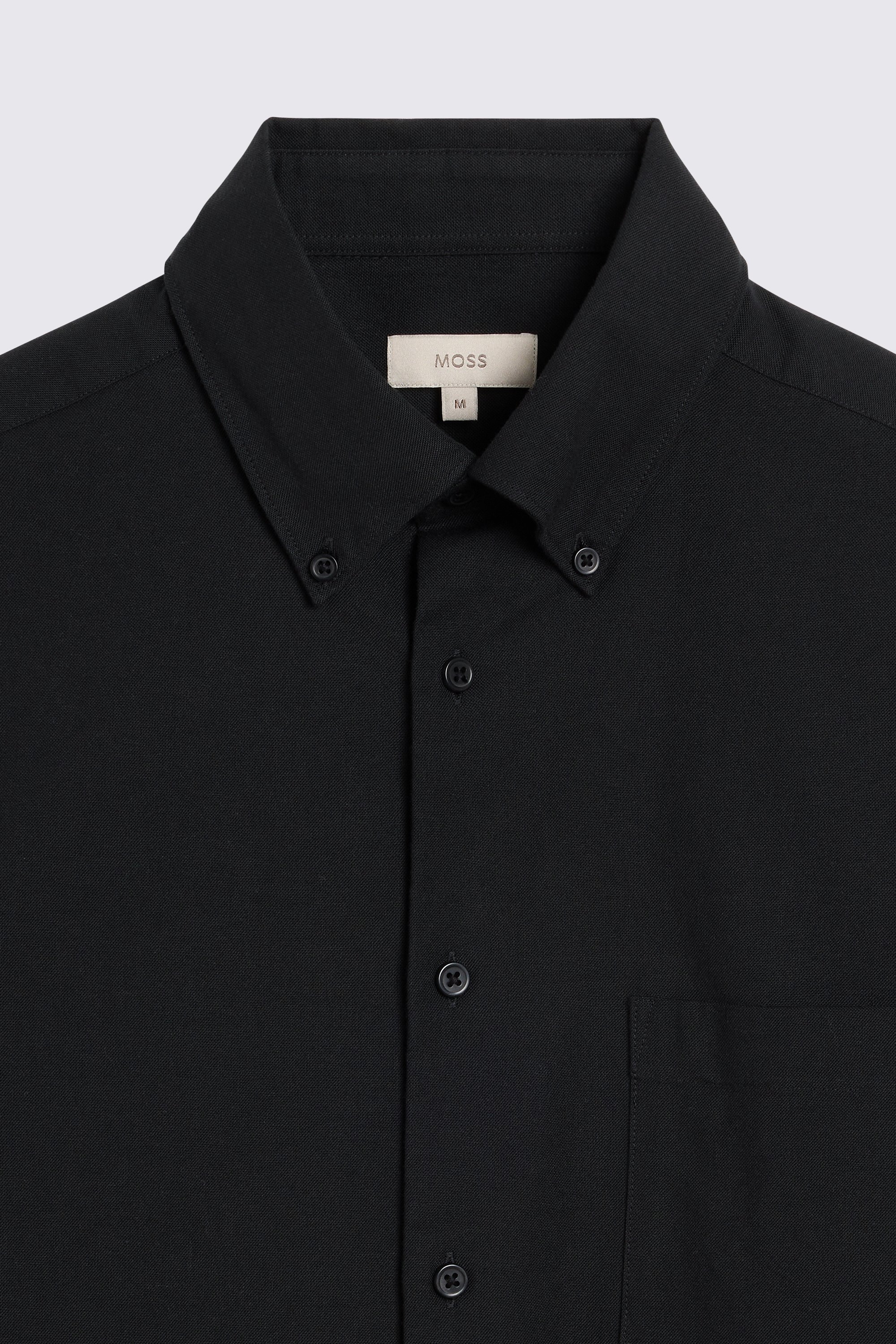 Black Washed Oxford Shirt