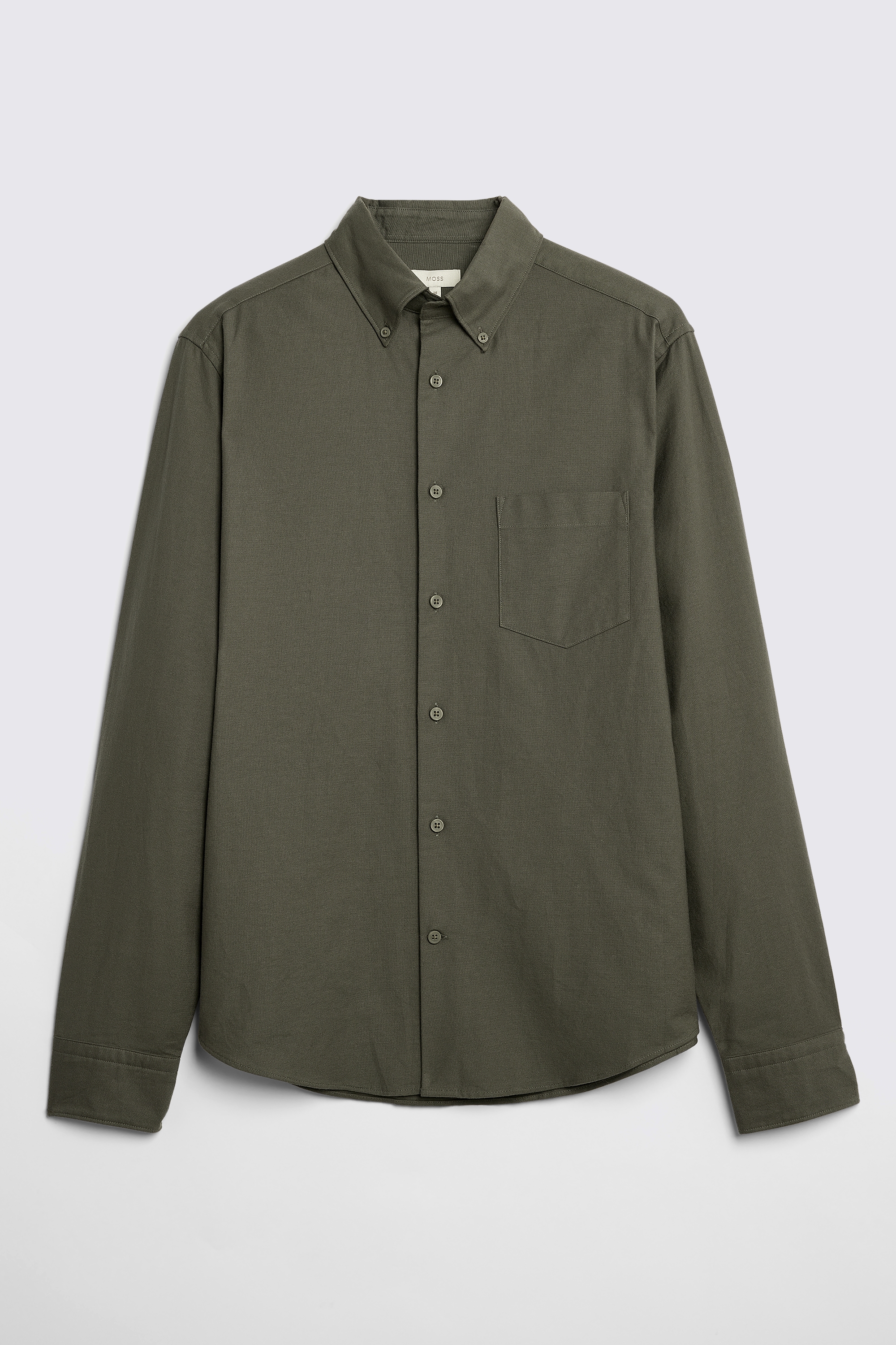 Dark Green Washed Oxford Shirt