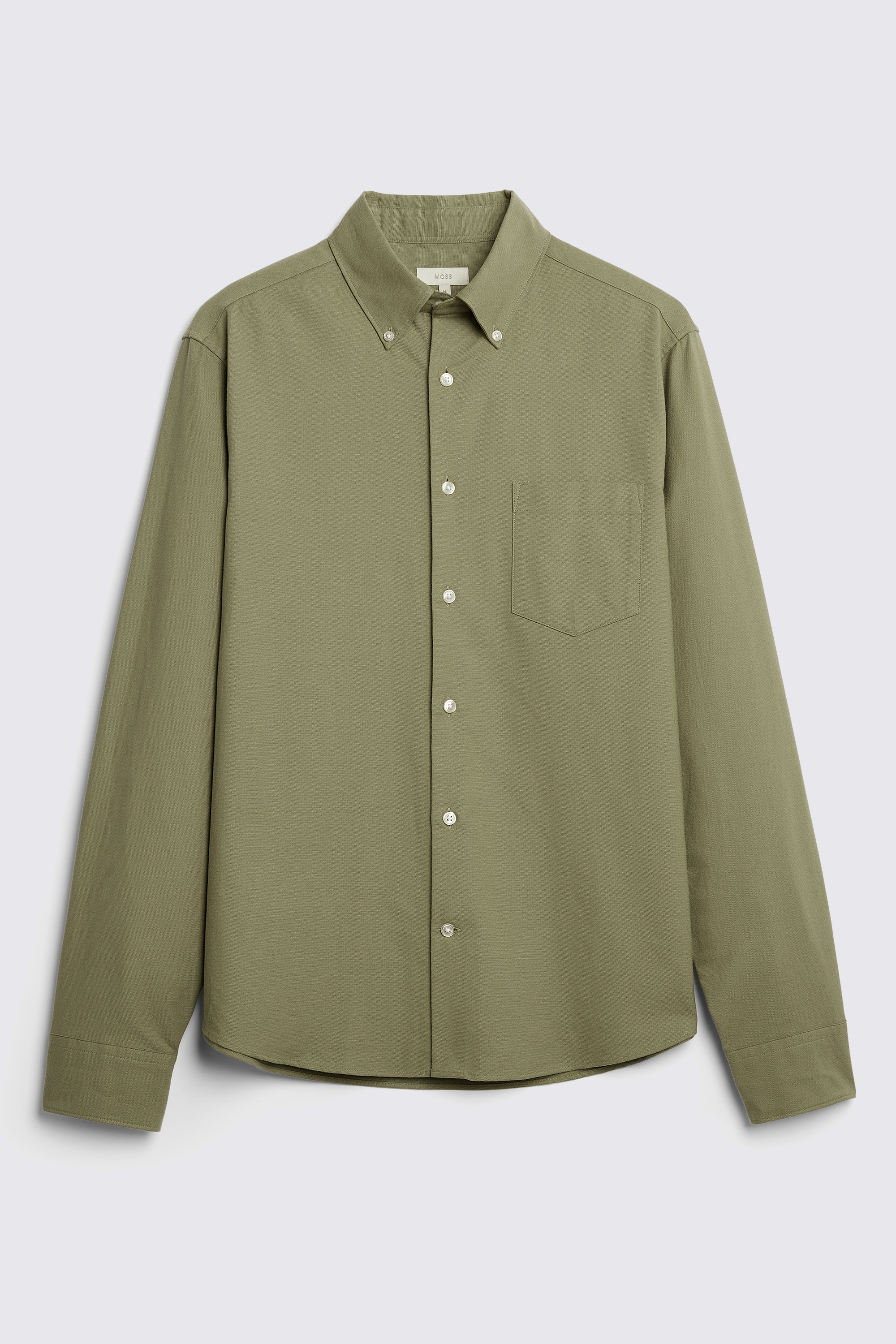 Olive Washed Oxford Shirt