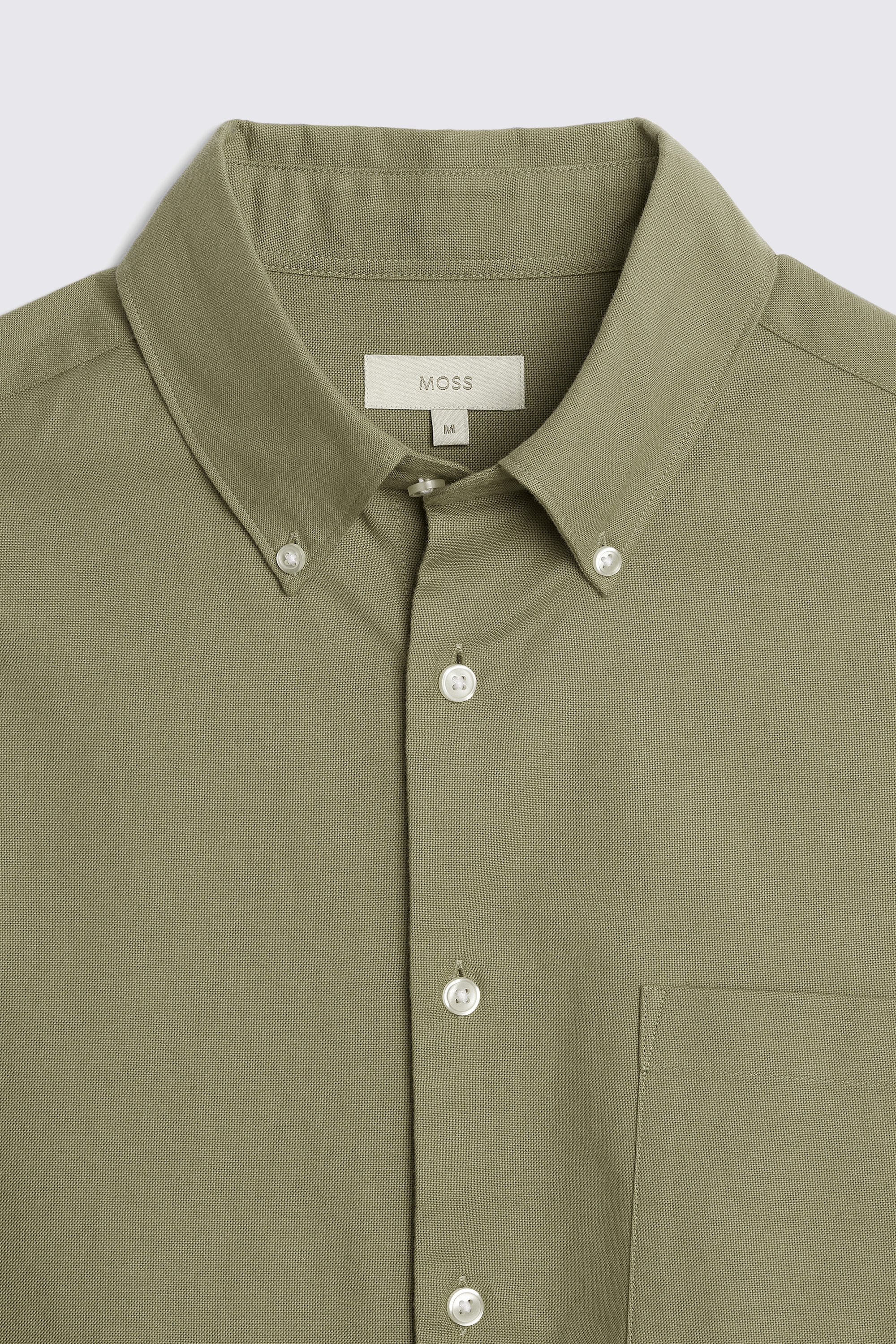 Olive Washed Oxford Shirt