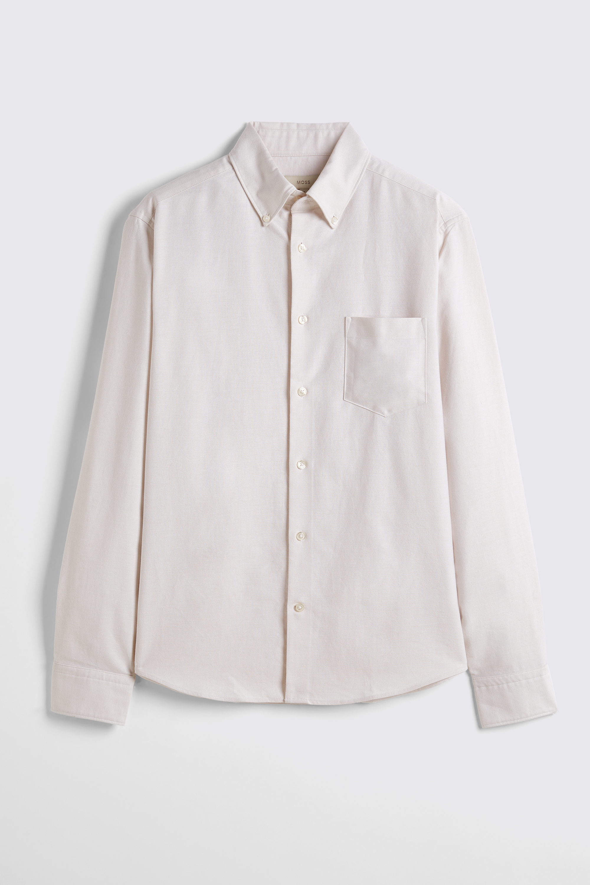 Ecru Washed Oxford Shirt