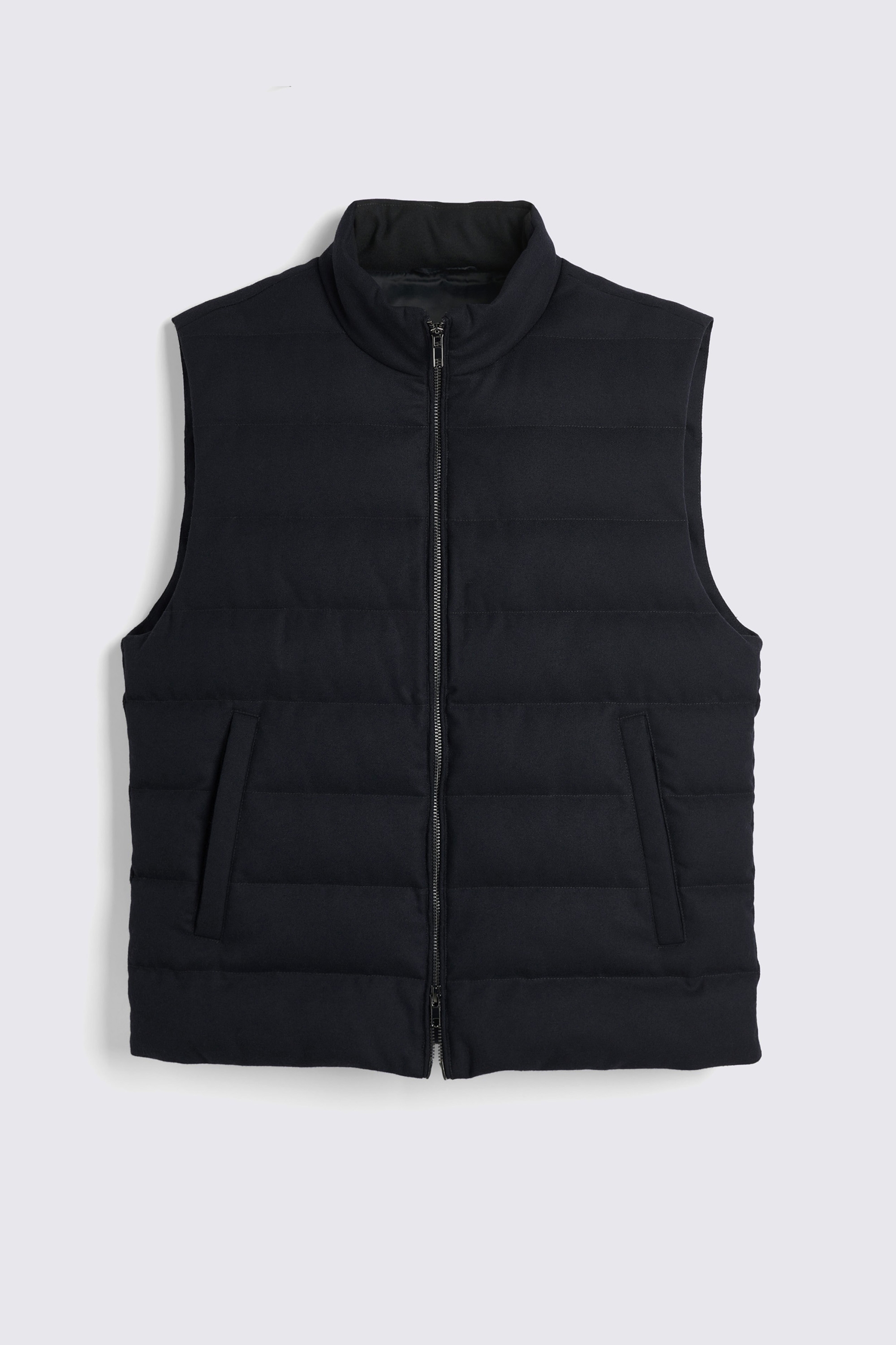 Navy Flannel Gilet