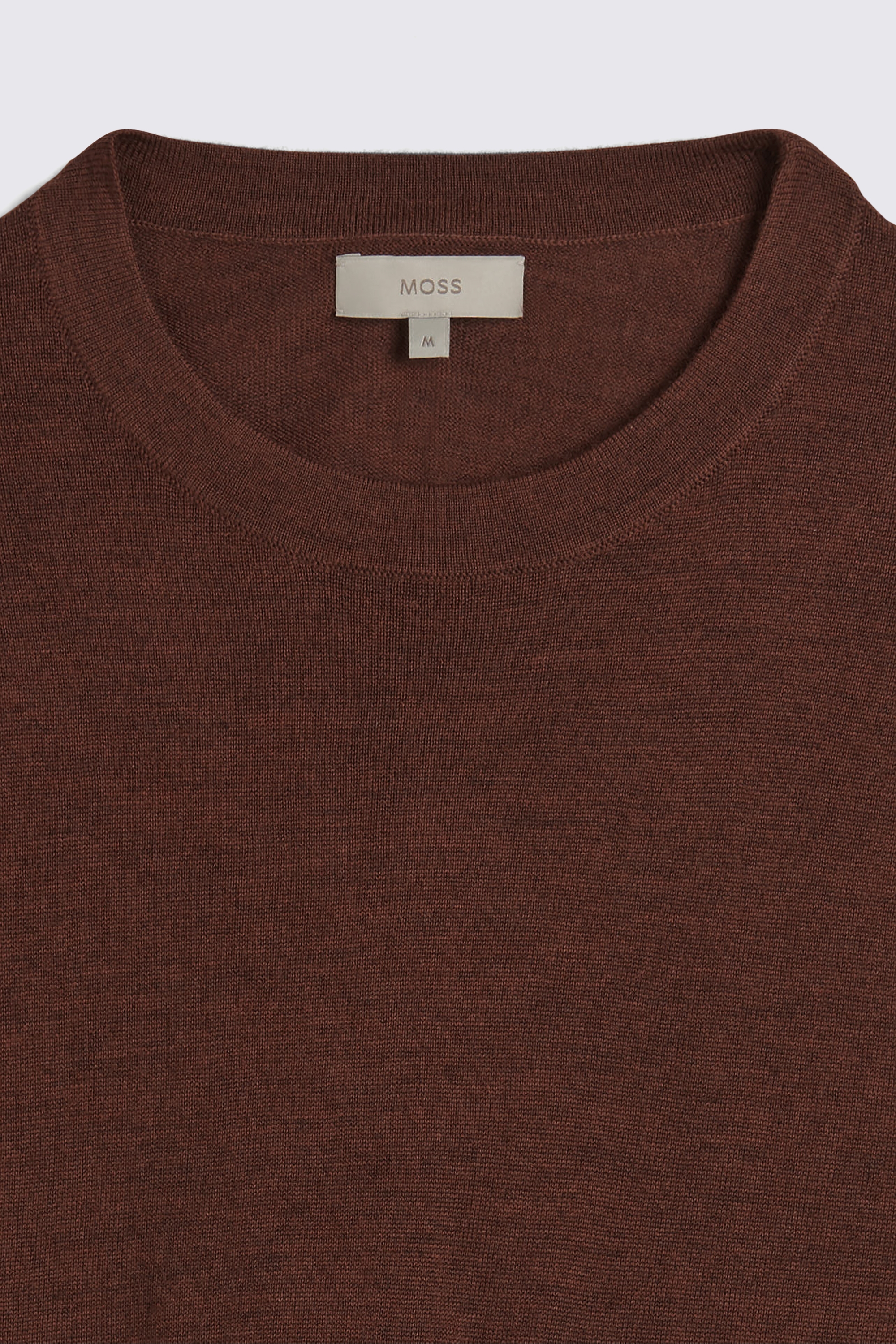 Rust Merino Crew-Neck T-Shirt