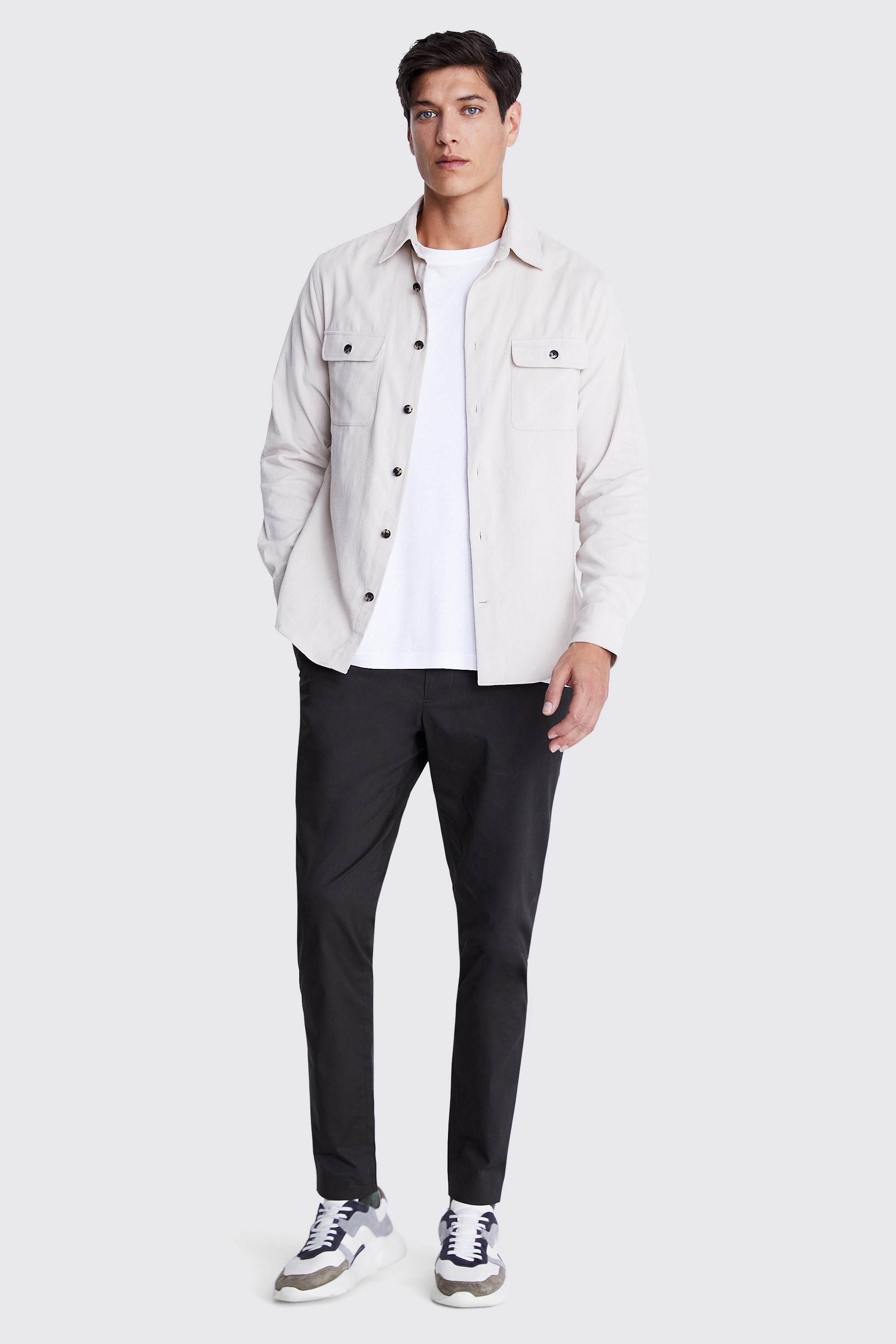 Off White Corduroy Overshirt