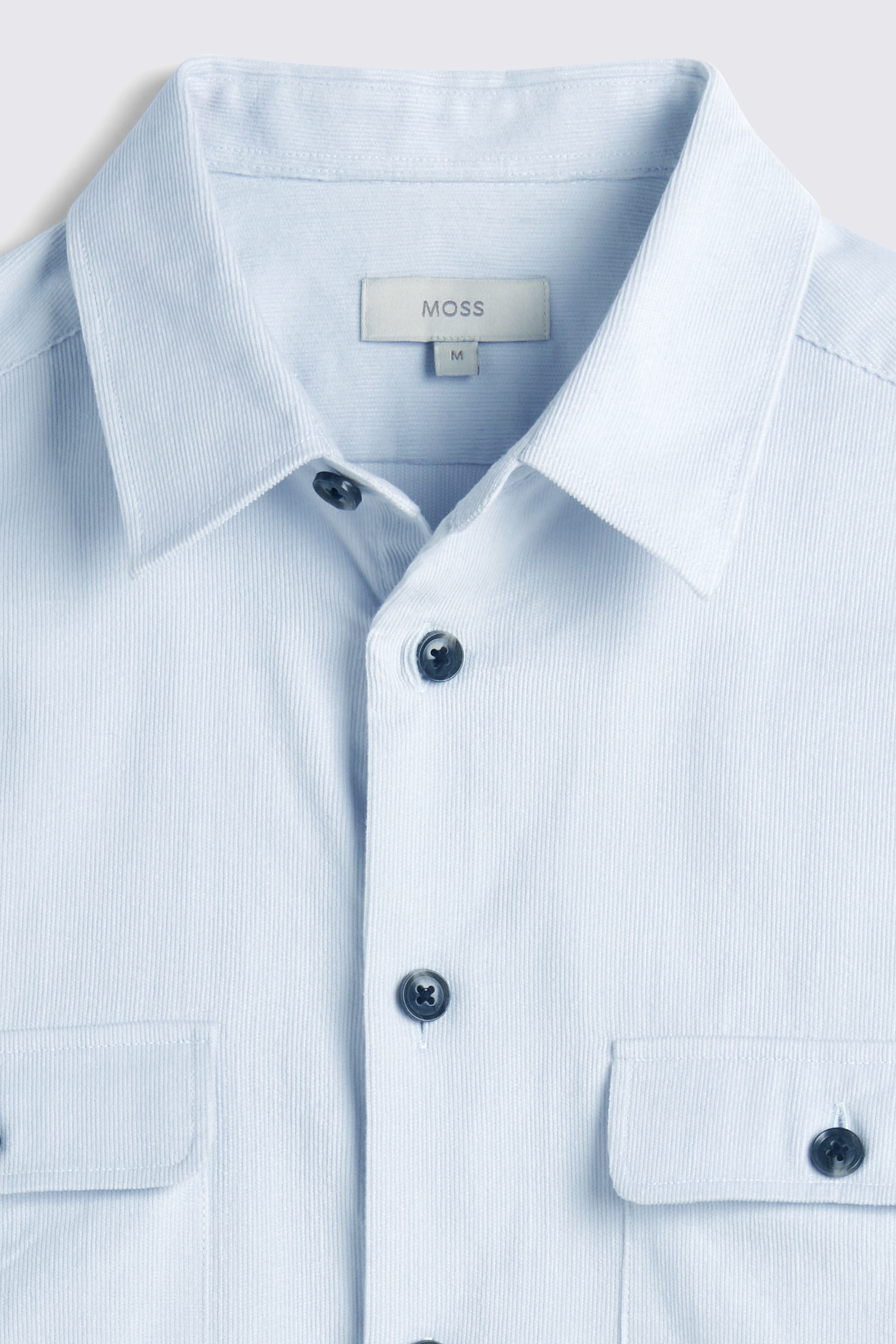 Light Blue Corduroy Overshirt