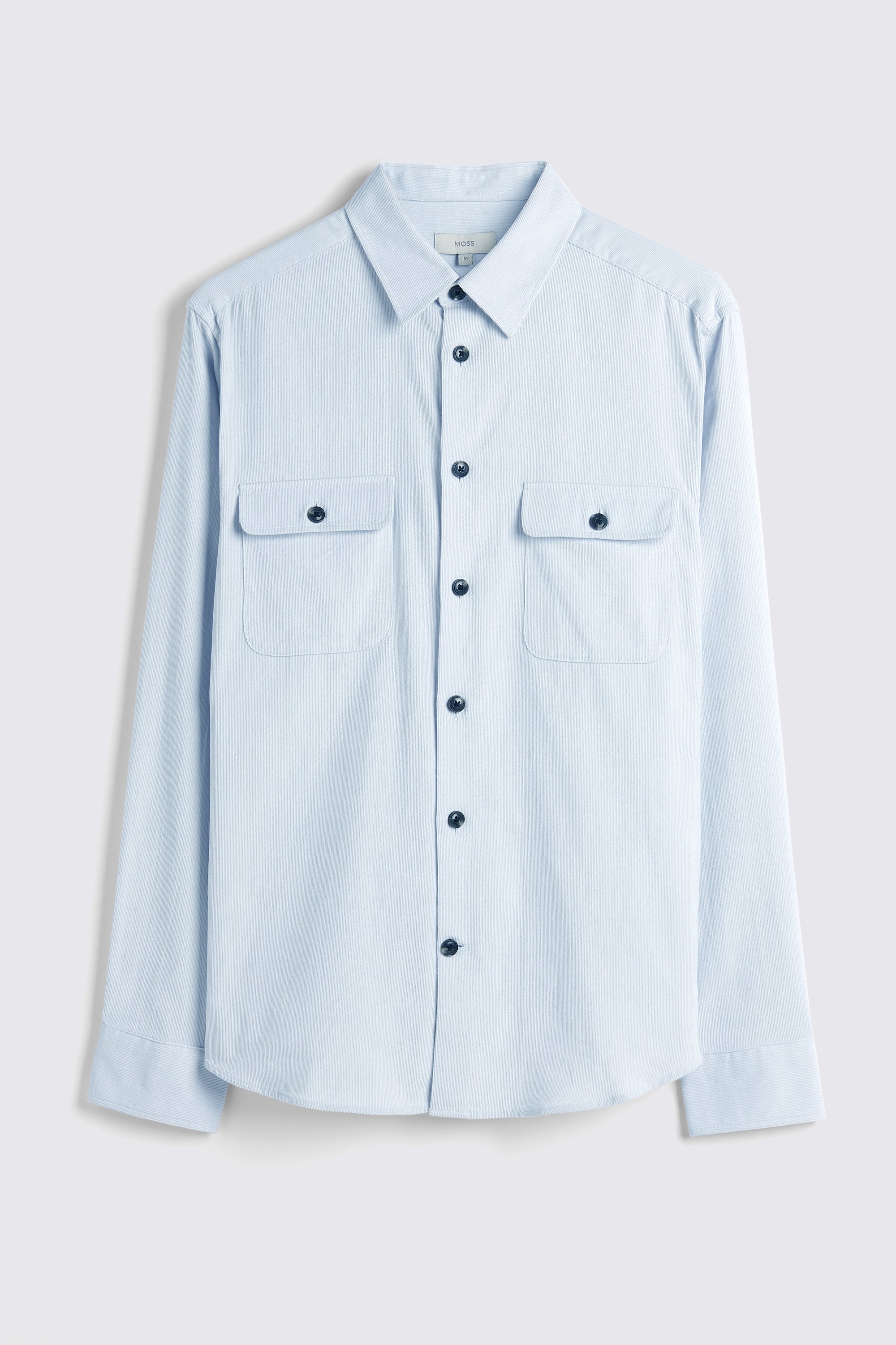 Light Blue Corduroy Overshirt
