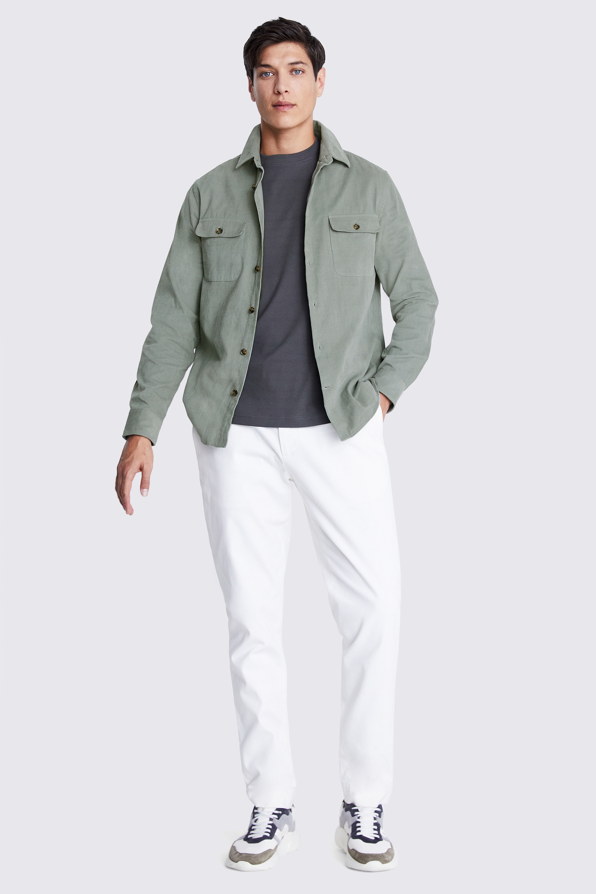 Sage Corduroy Overshirt