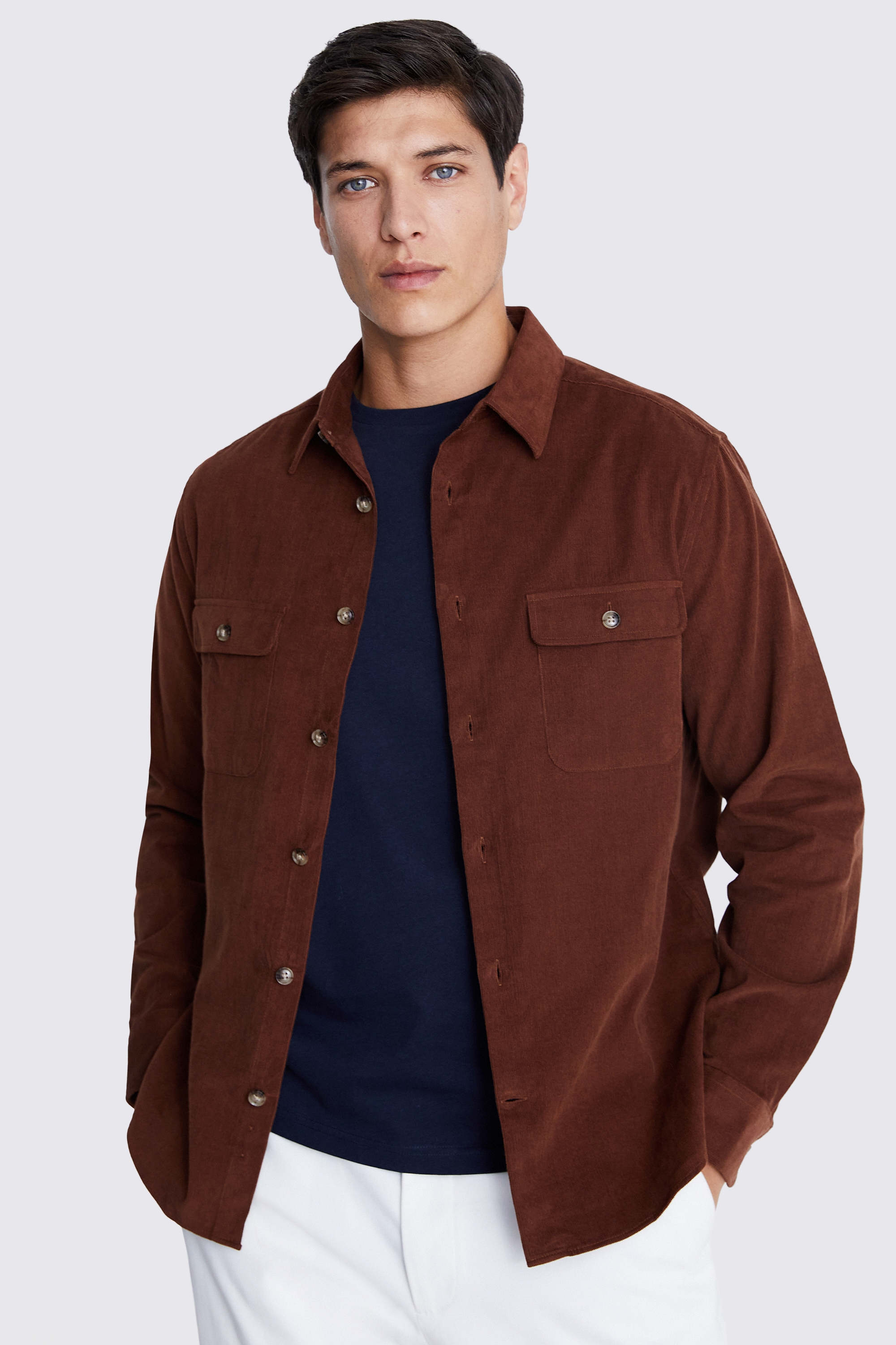 Tobacco Corduroy Overshirt