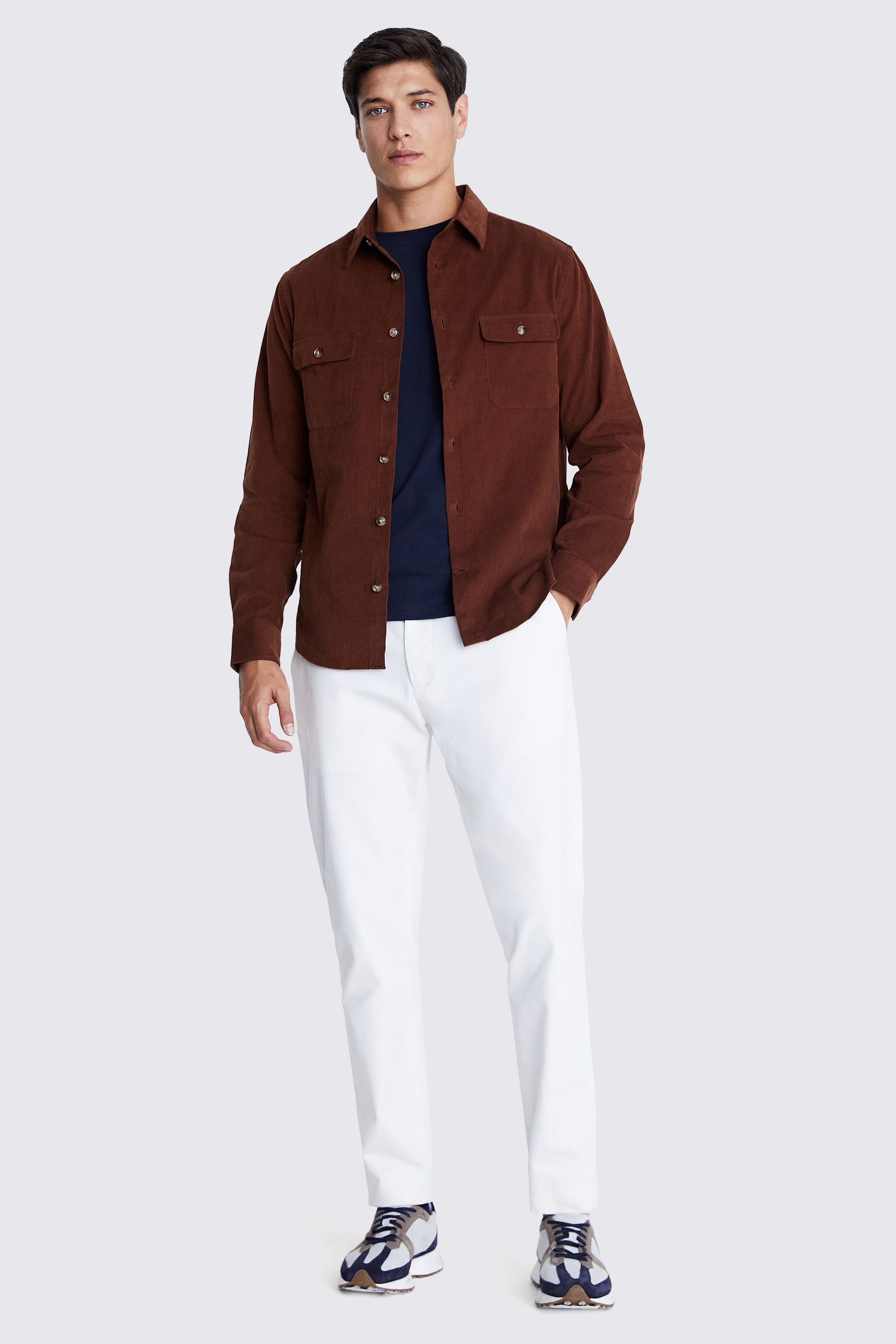 Tobacco Corduroy Overshirt