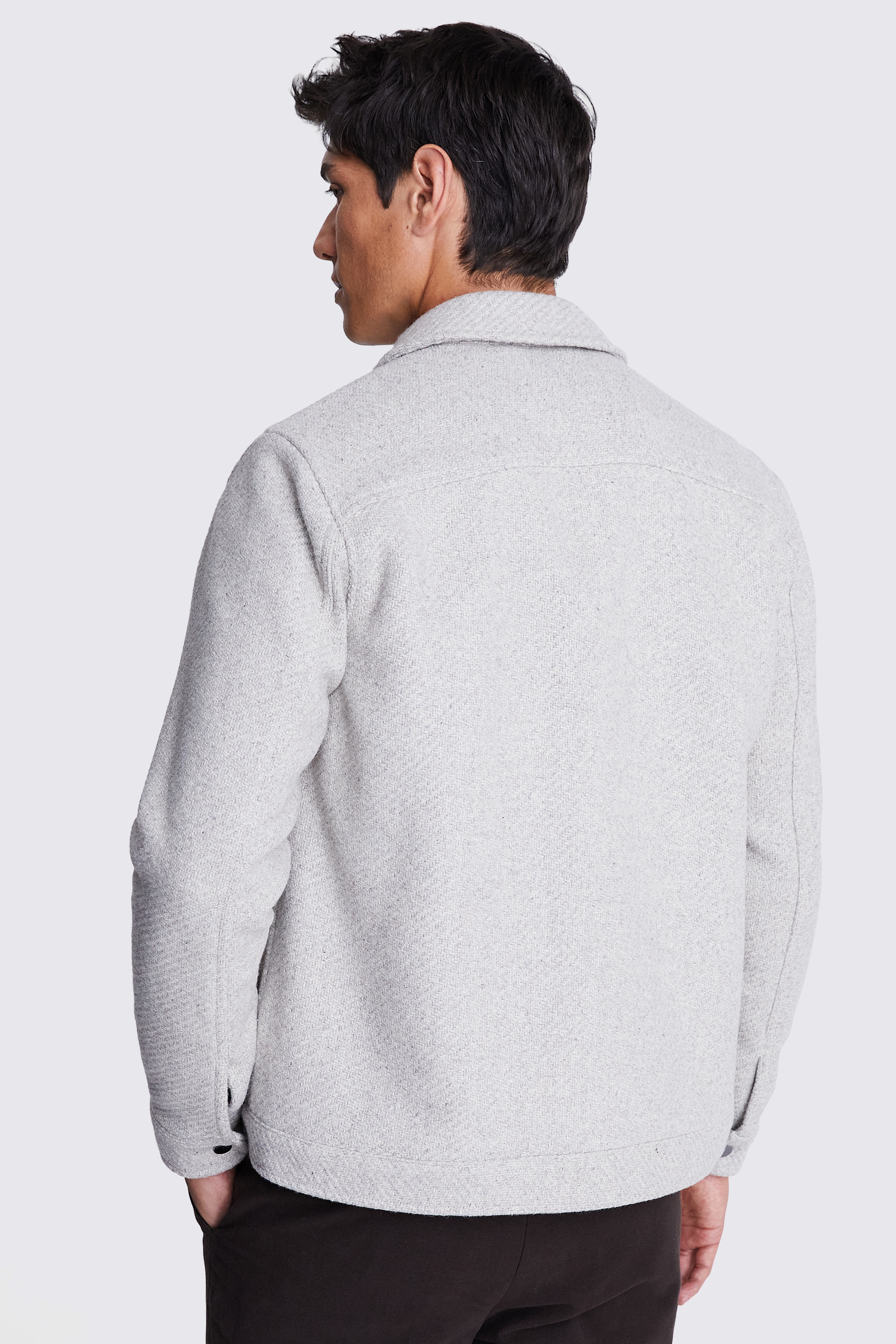 Light Grey Structured Shacket