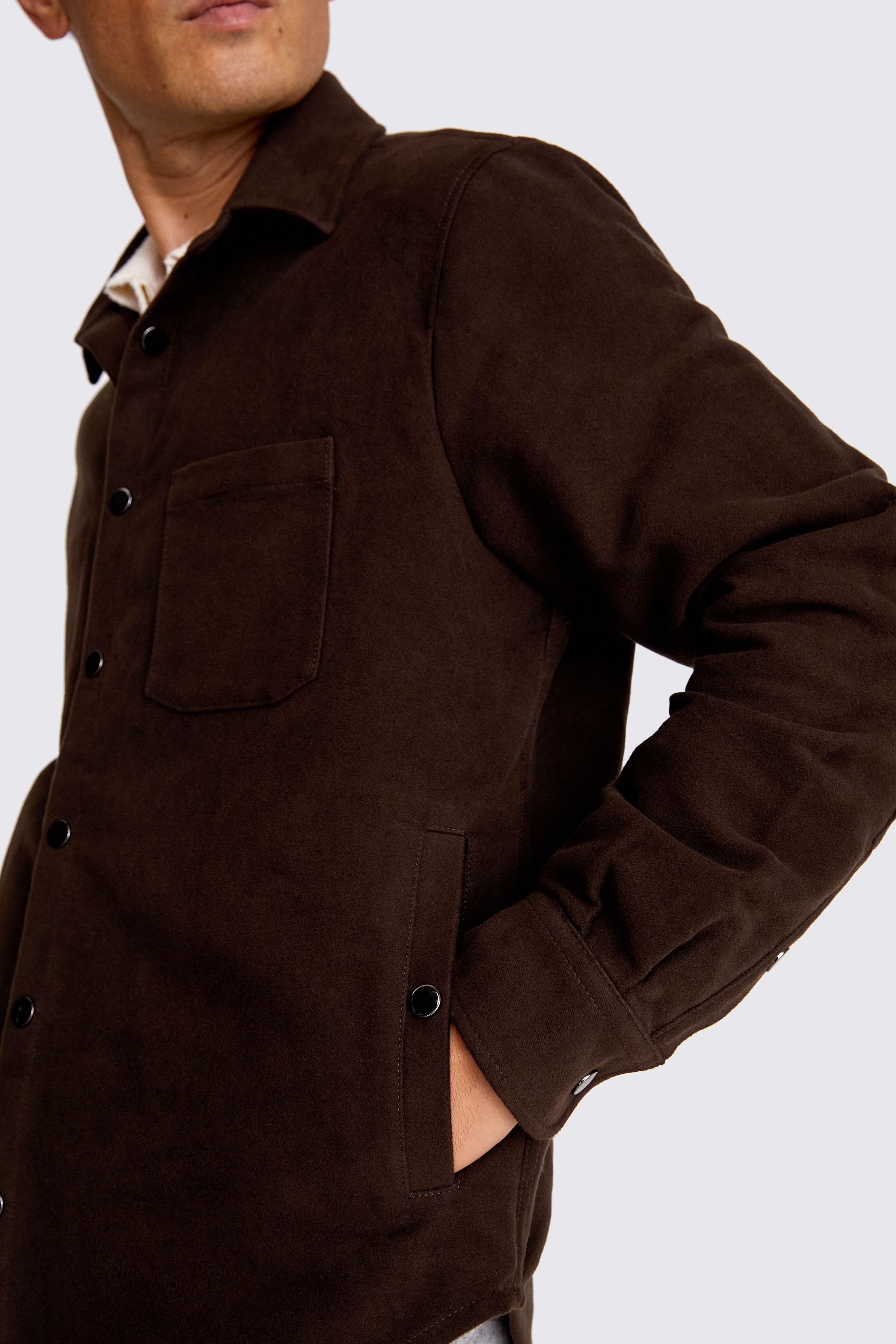 Brown Moleskin Overshirt