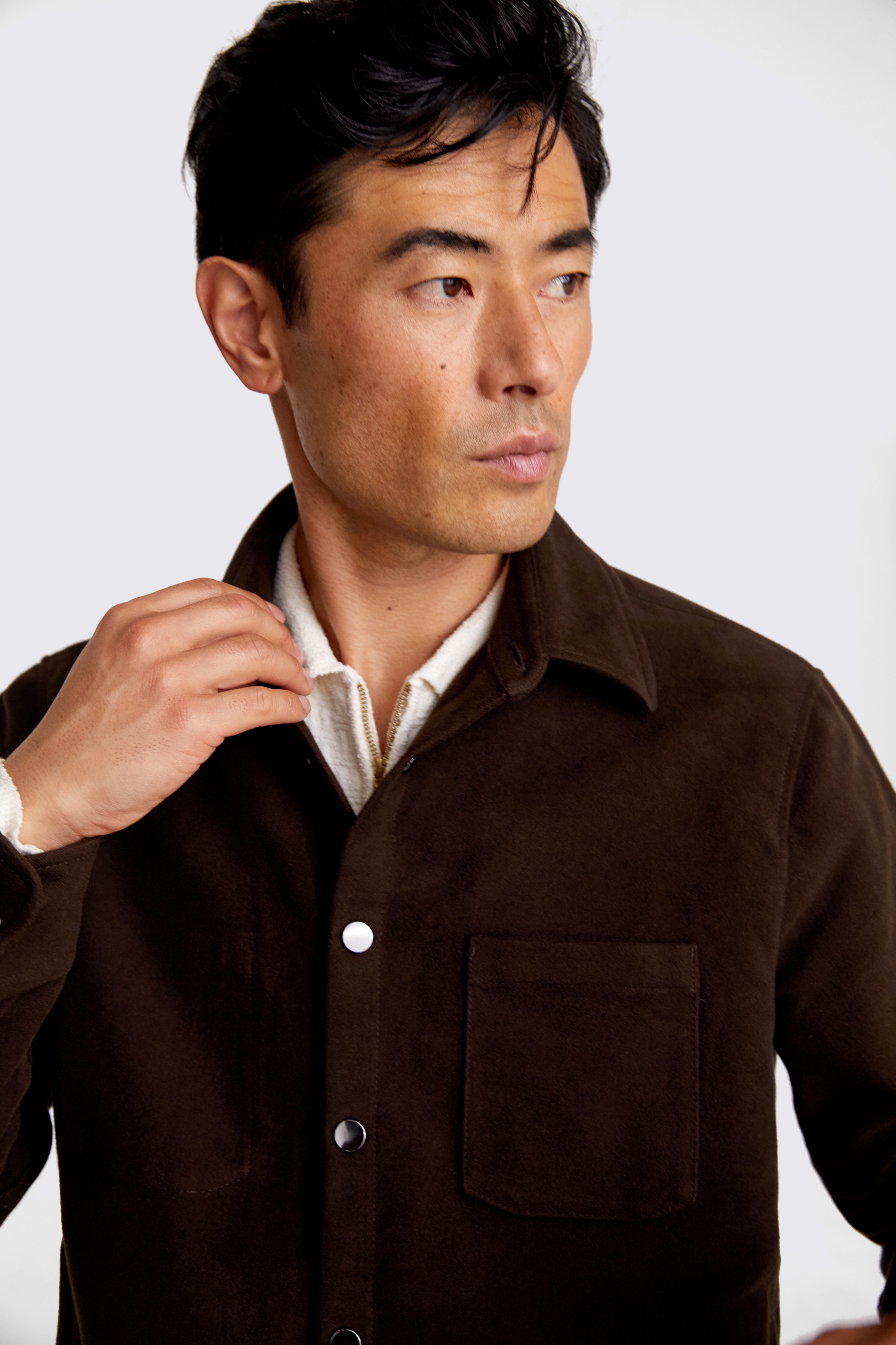 Brown Moleskin Overshirt