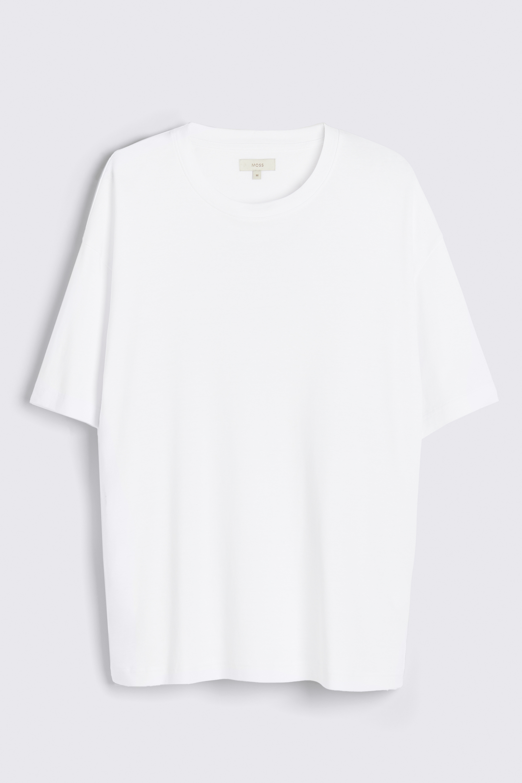 White Heavy Weight Crew-Neck T-Shirt | Buy Online at Moss
