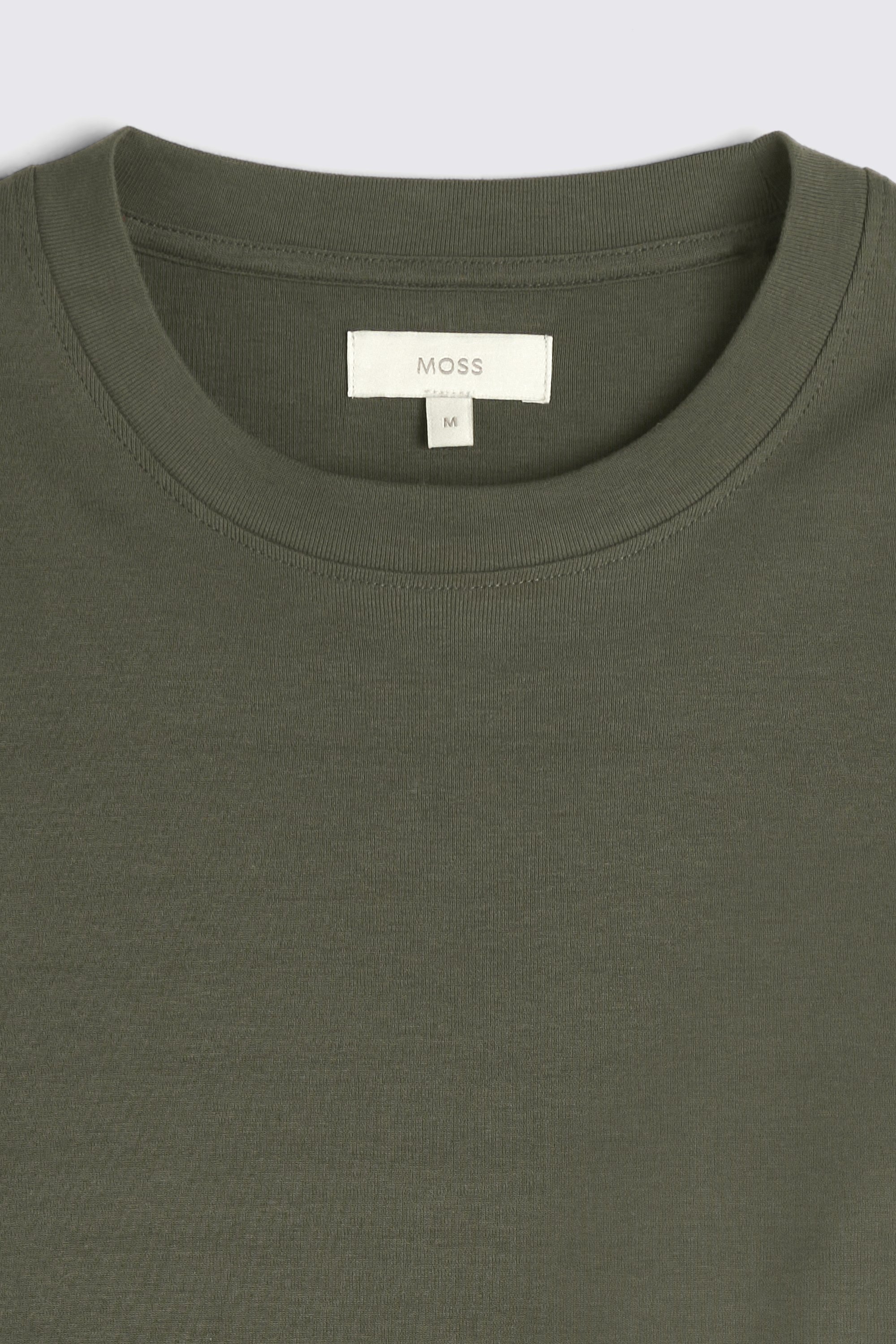 Khaki Heavy Weight Crew-Neck T-Shirt