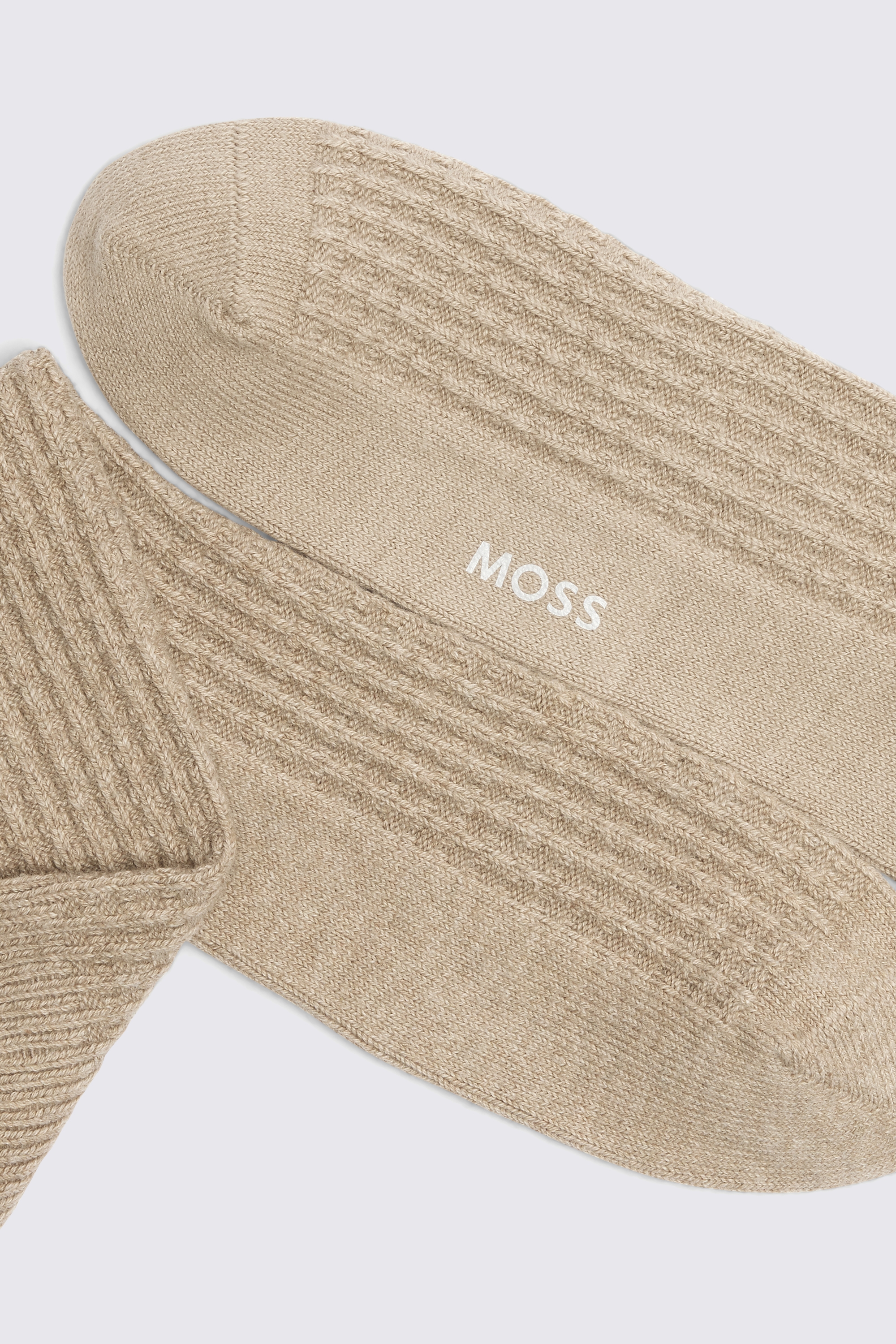 Taupe Cashmere Blend Socks