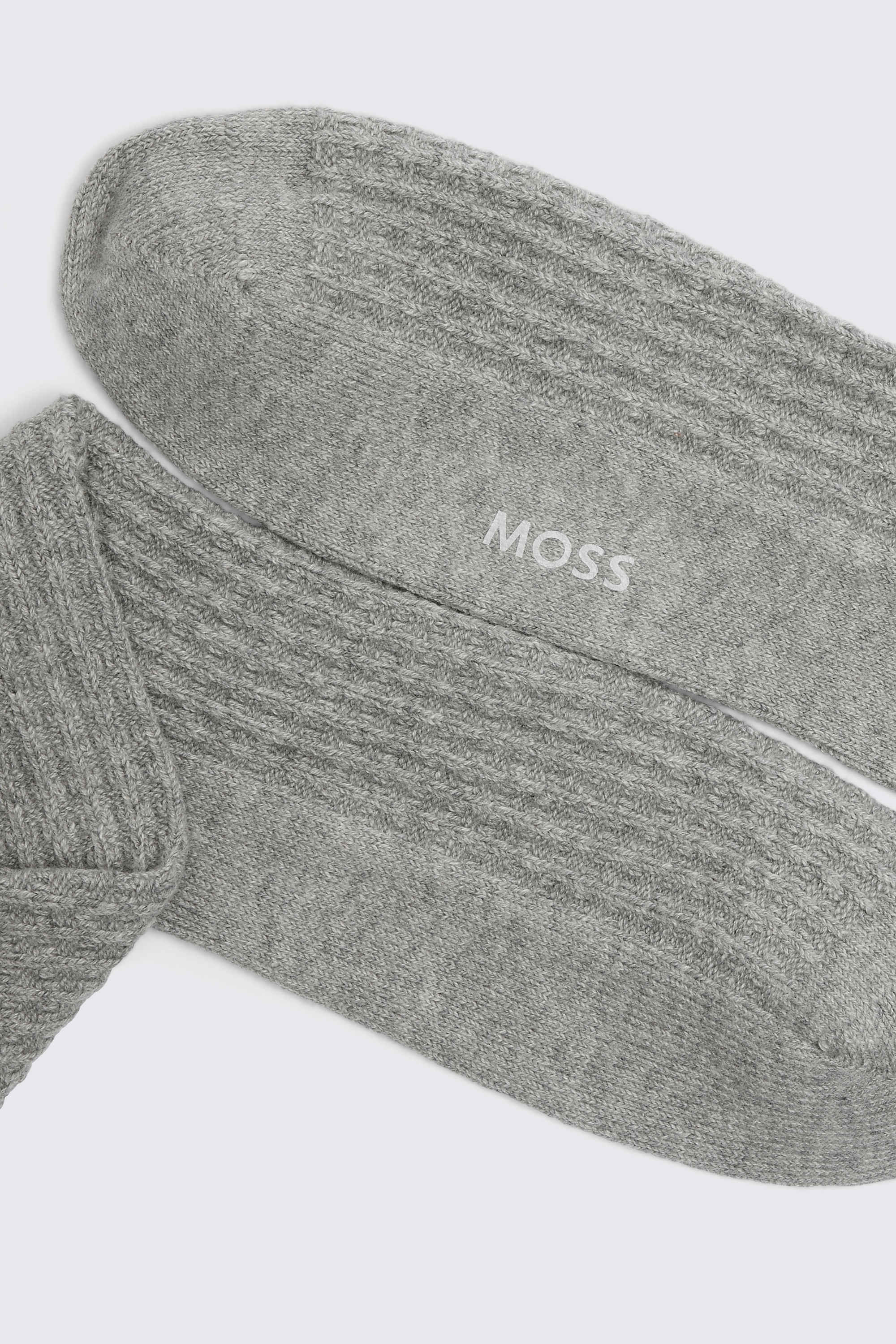 Light Grey Cashmere Blend Socks