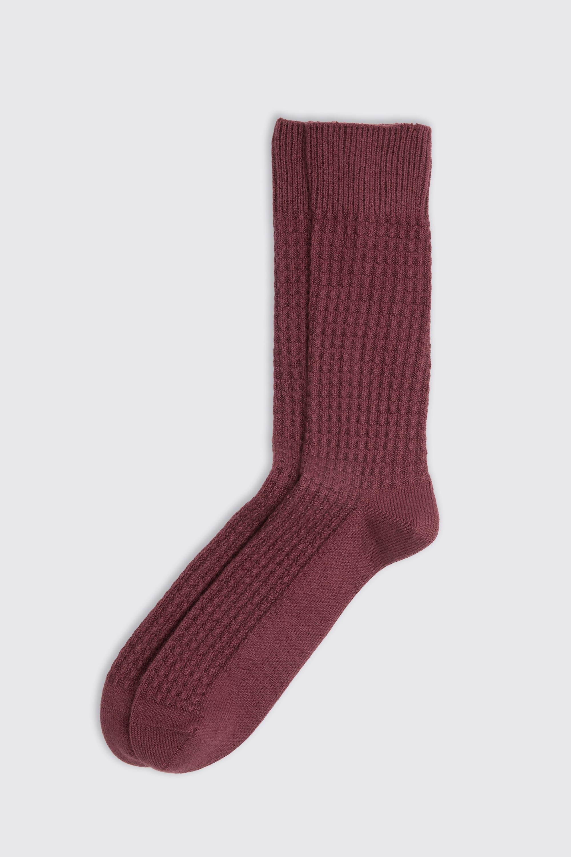 Burgundy Cashmere Blend Socks