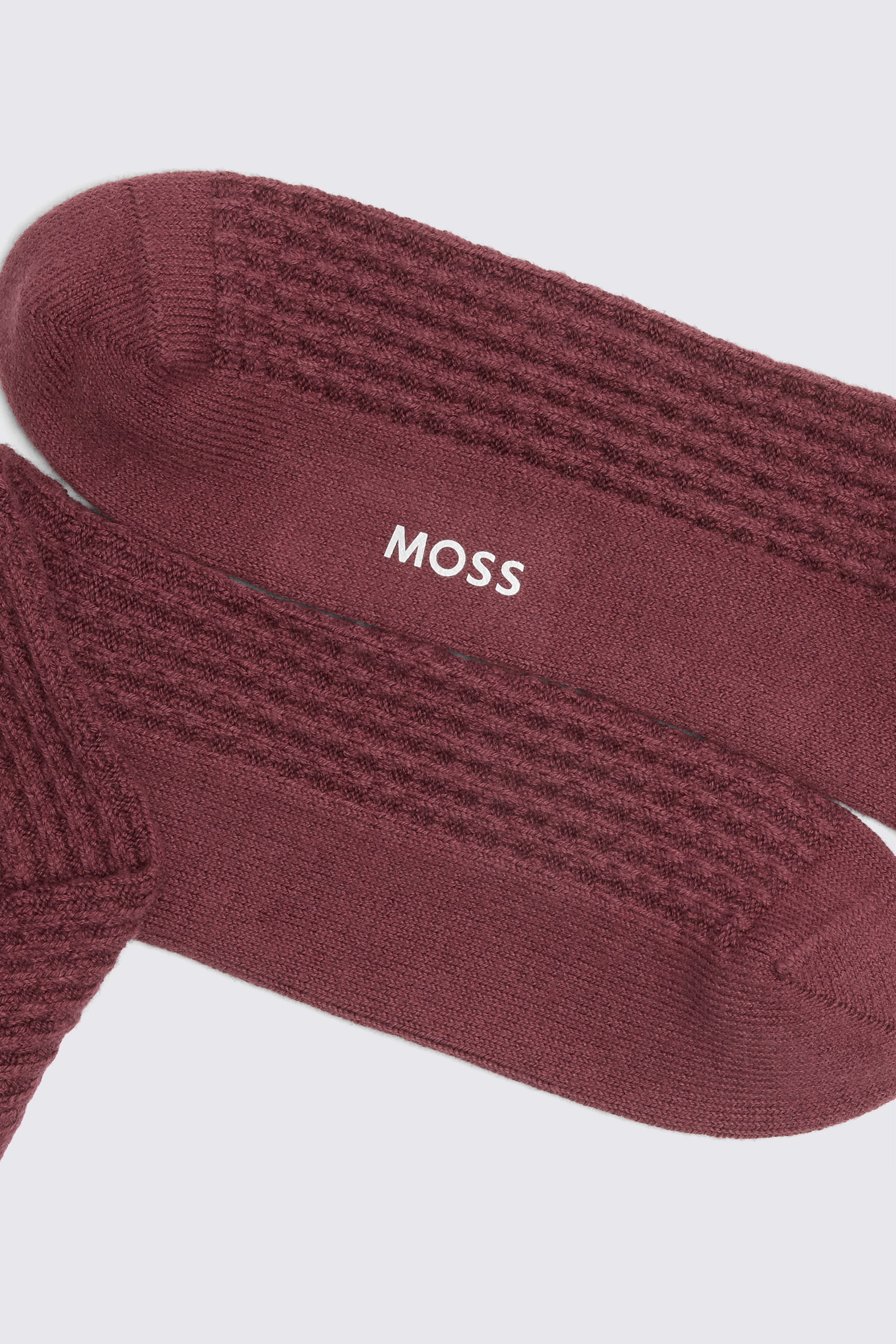 Burgundy Cashmere Blend Socks