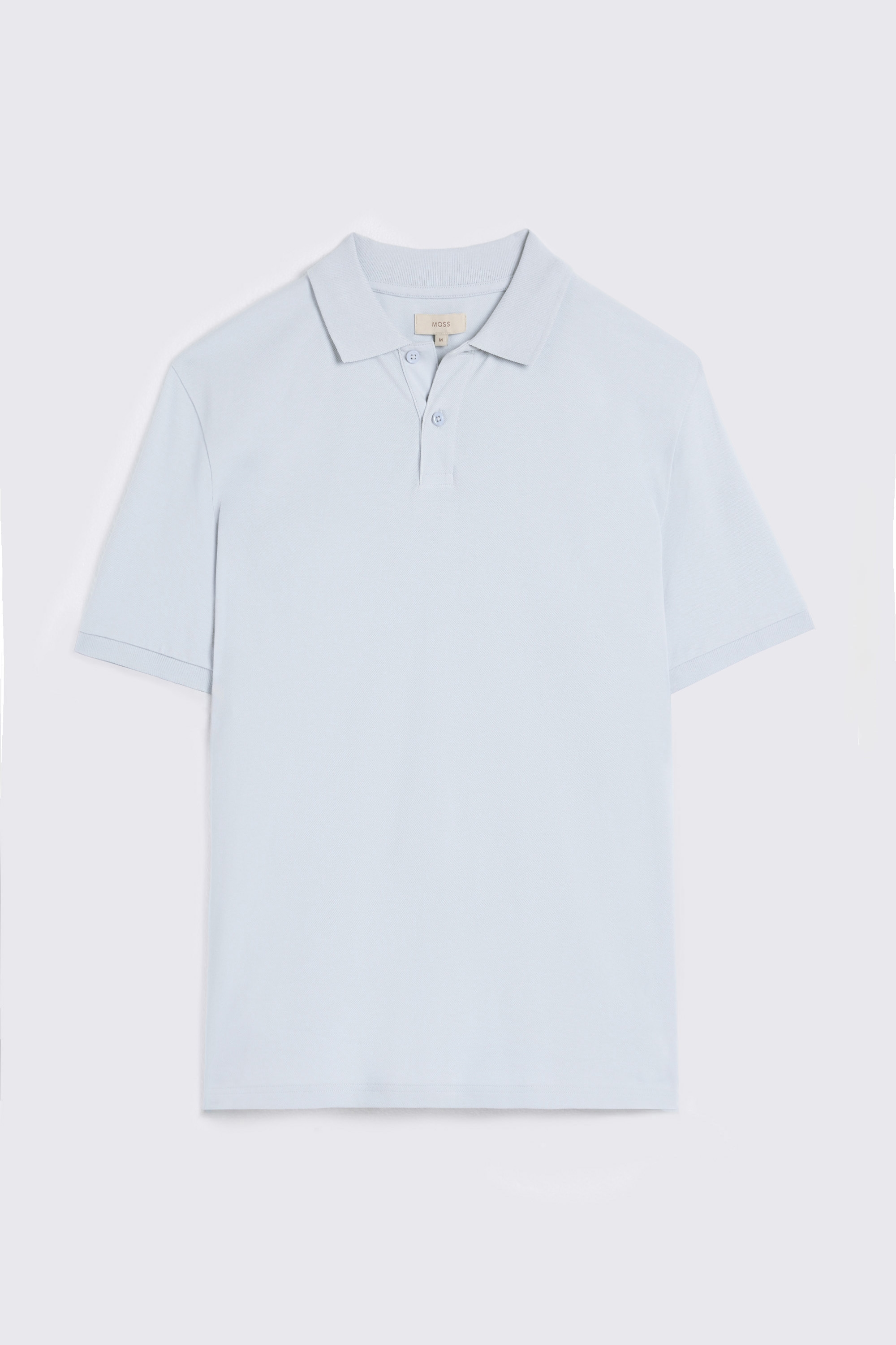 Light Blue Pique Polo Shirt